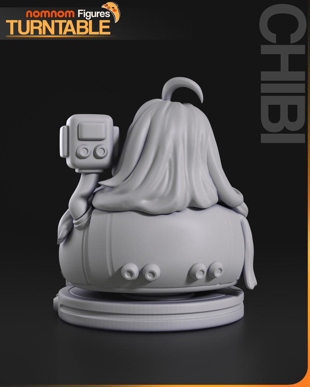 Starlit Console Maiden | Chibi Unpainted Resin Kit Model