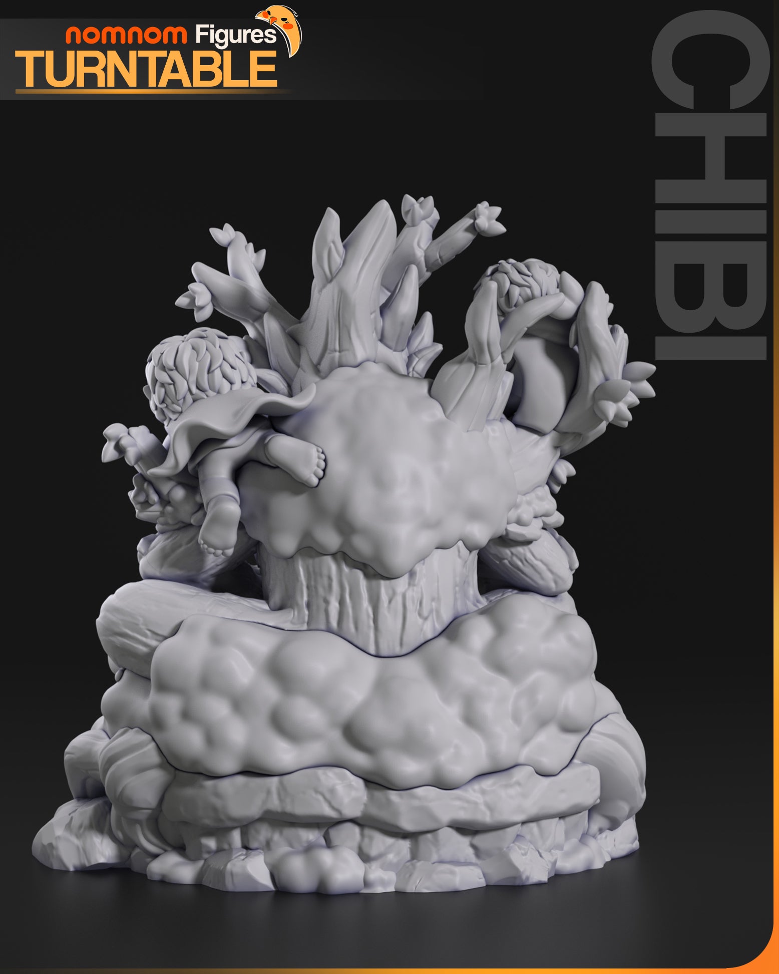 Ancient Treant Warden | Chibi Unpainted Resin Kit Model
