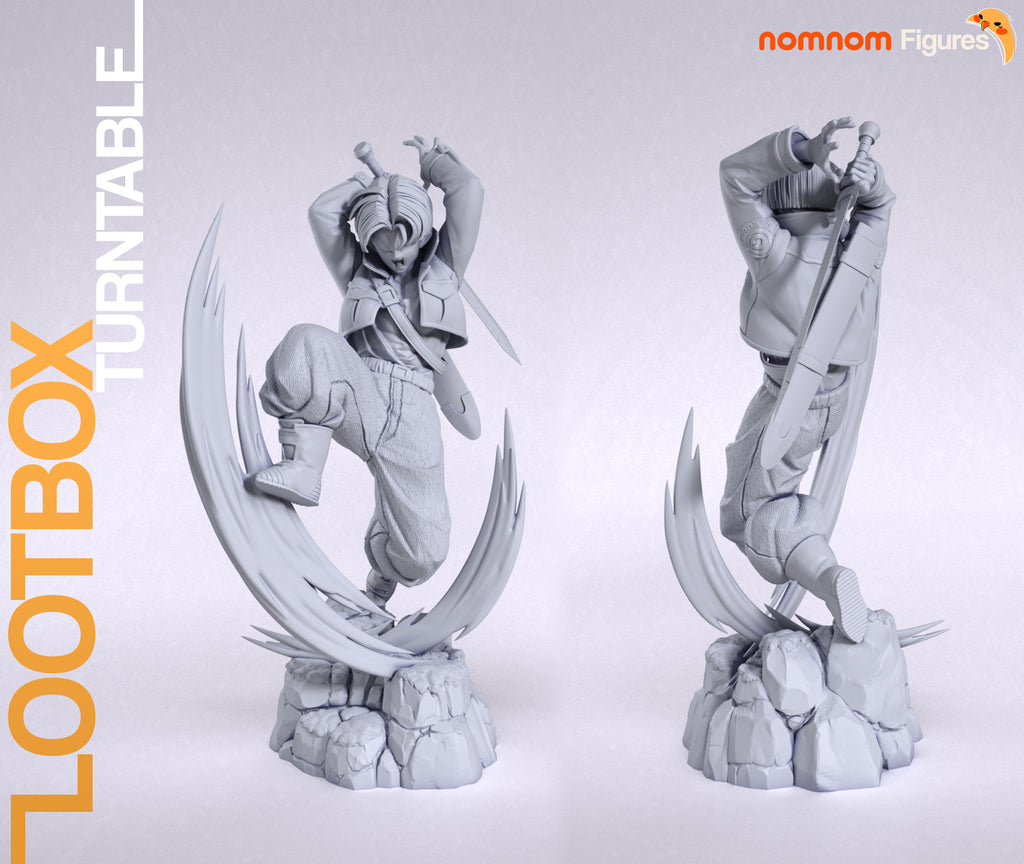 Violet Tempest Swordsman | 1/8 Unpainted Resin Kit Mode
