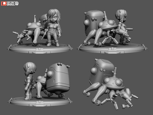 Astral Veil Operative | Chibi Unpainted Resin Kit Model