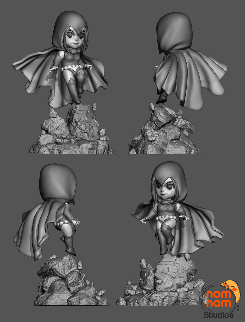 Cloaked Veilwalker | Chibi Unpainted Resin Kit Model