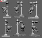 Silken Shadow Acrobat | Chibi Unpainted Resin Kit Model