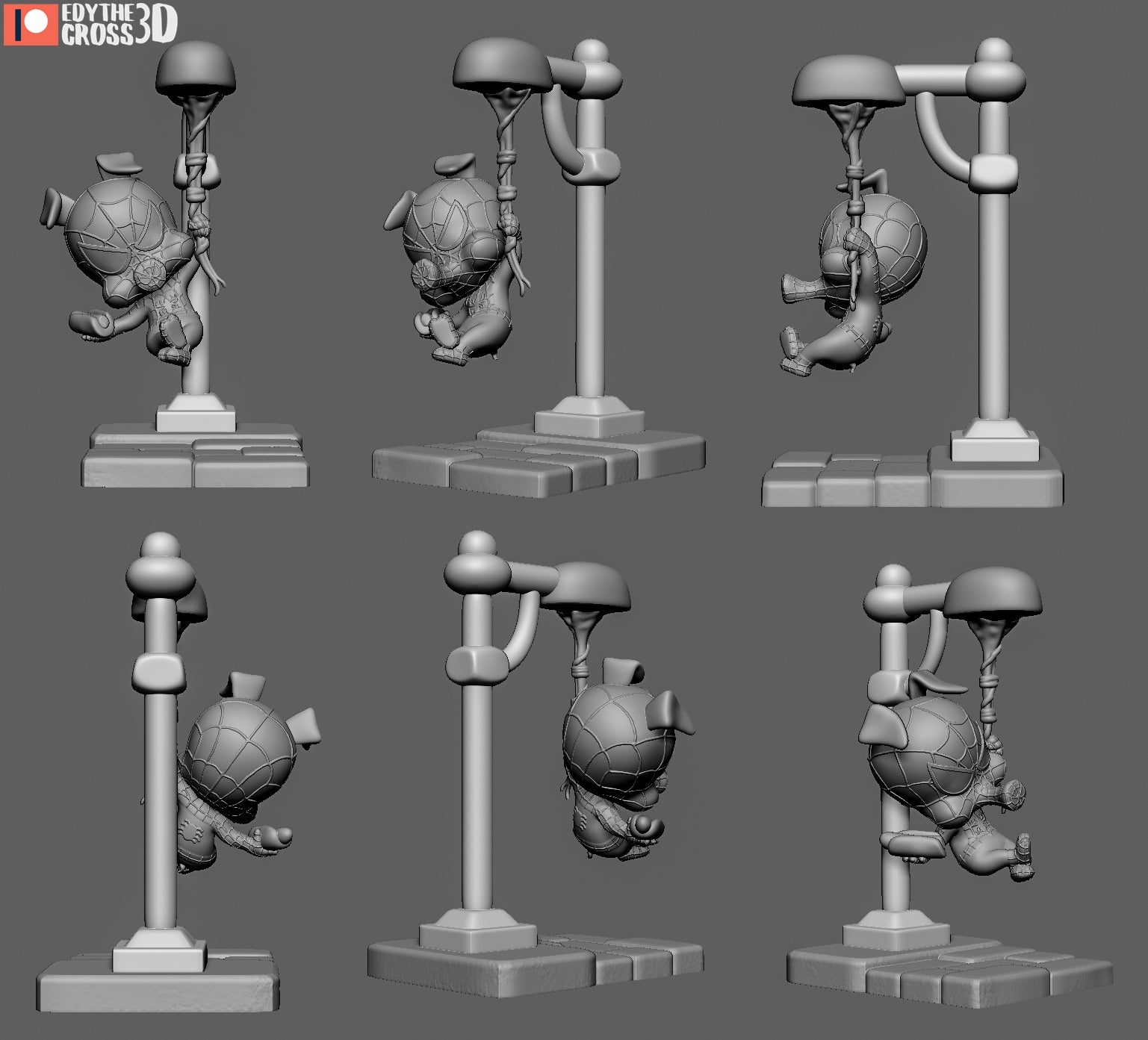 Silken Shadow Acrobat | Chibi Unpainted Resin Kit Model