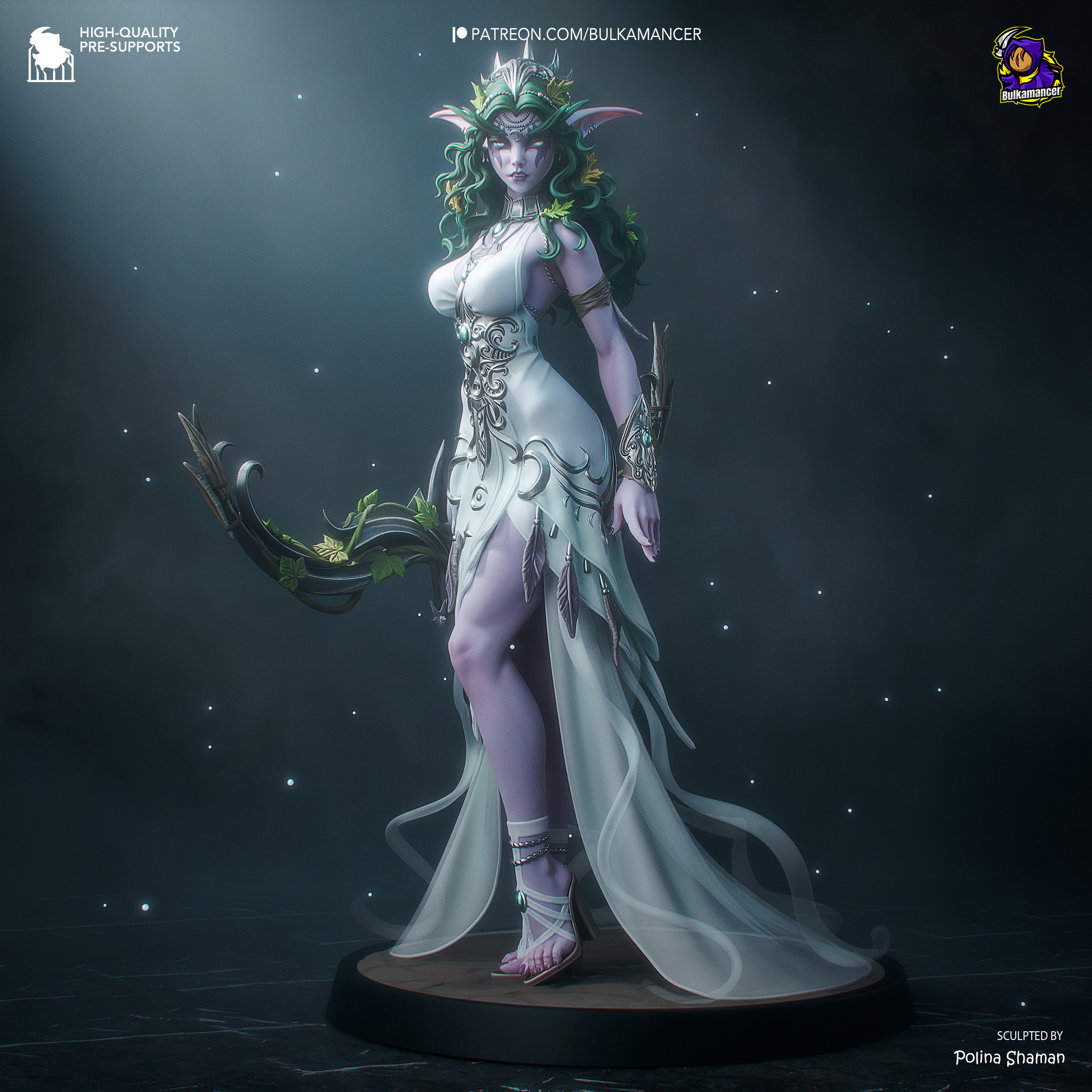 Lunar Veil Oracle | 1/8 Unpainted Resin Kit Model