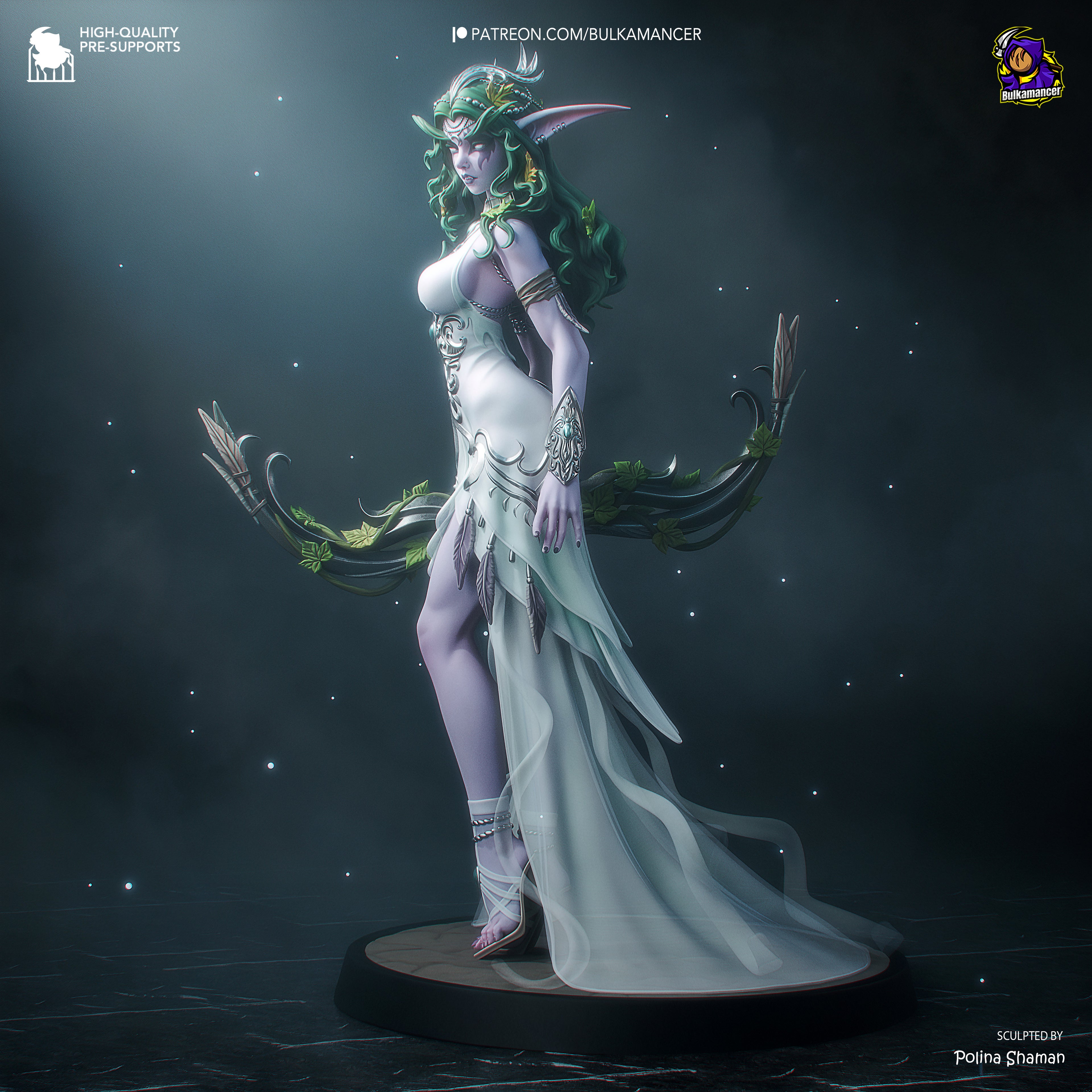 Lunar Veil Oracle | 1/8 Unpainted Resin Kit Model