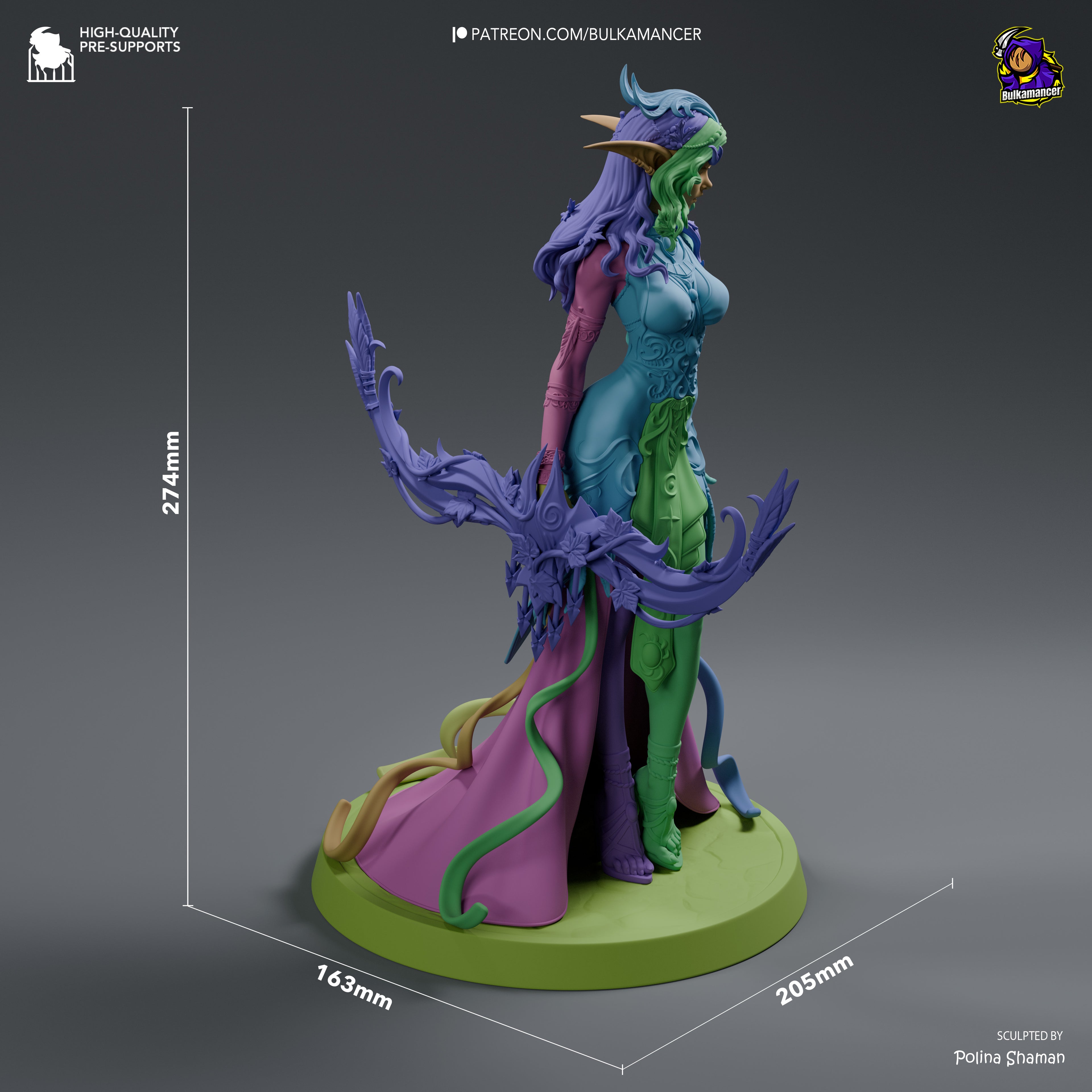Lunar Veil Oracle | 1/8 Unpainted Resin Kit Model
