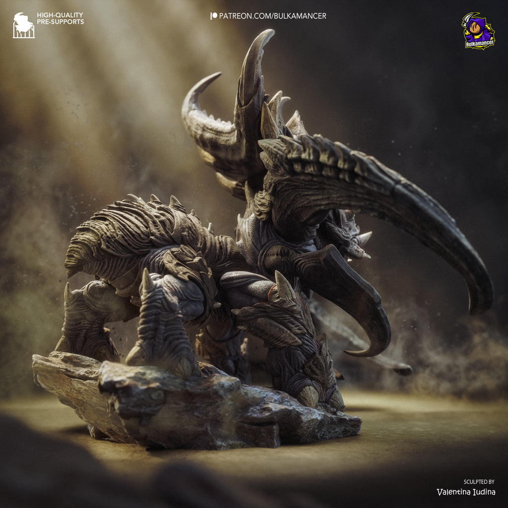 Abyssal Horned Leviathan | 1/8 Unpainted Resin Kit Model