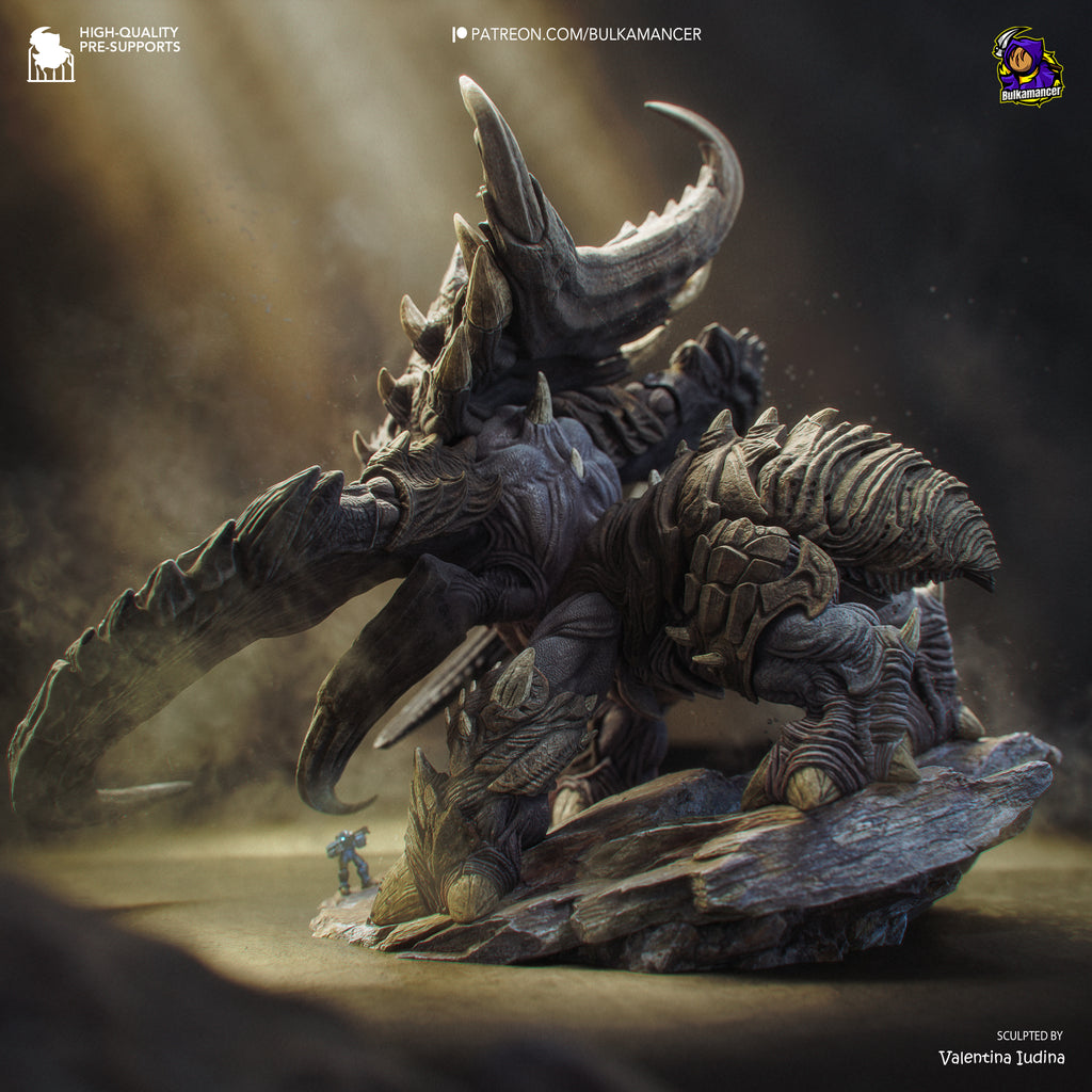 Abyssal Horned Leviathan | 1/8 Unpainted Resin Kit Model