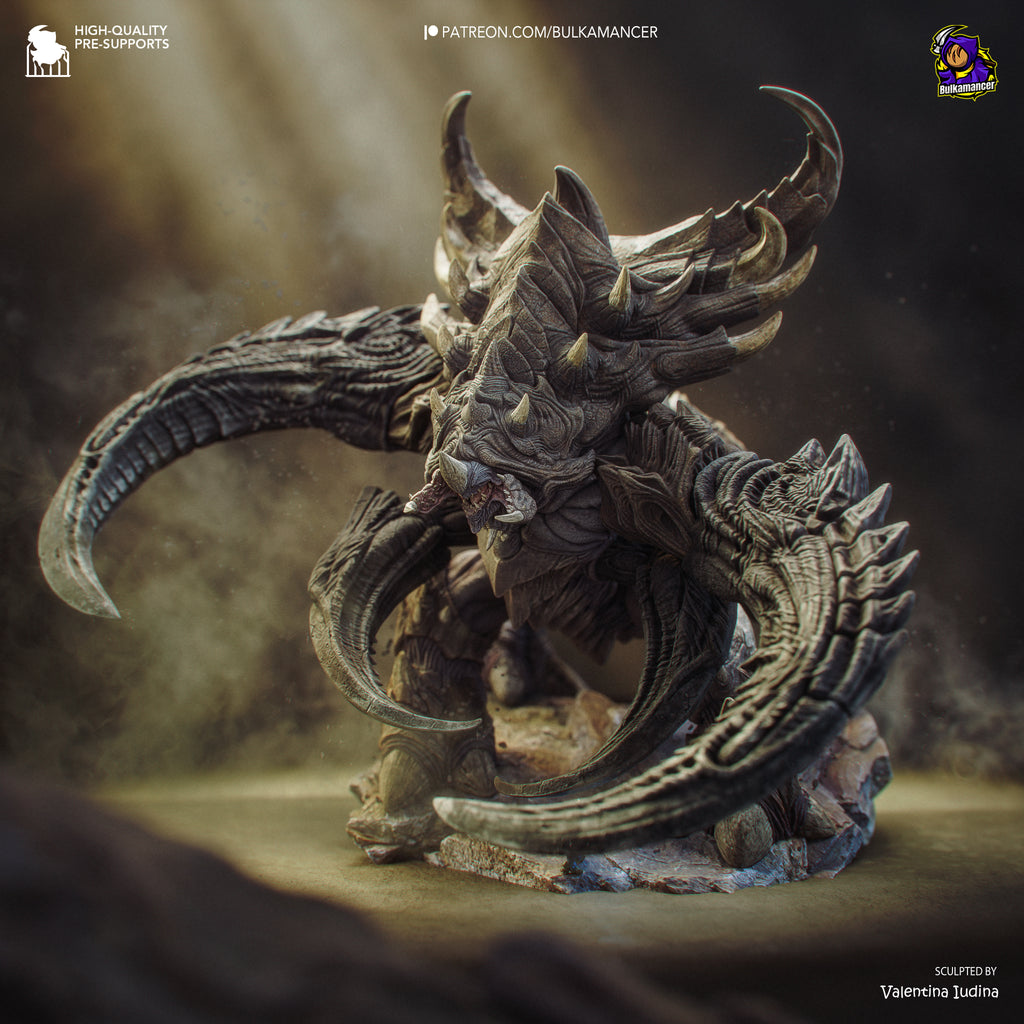 Abyssal Horned Leviathan | 1/8 Unpainted Resin Kit Model