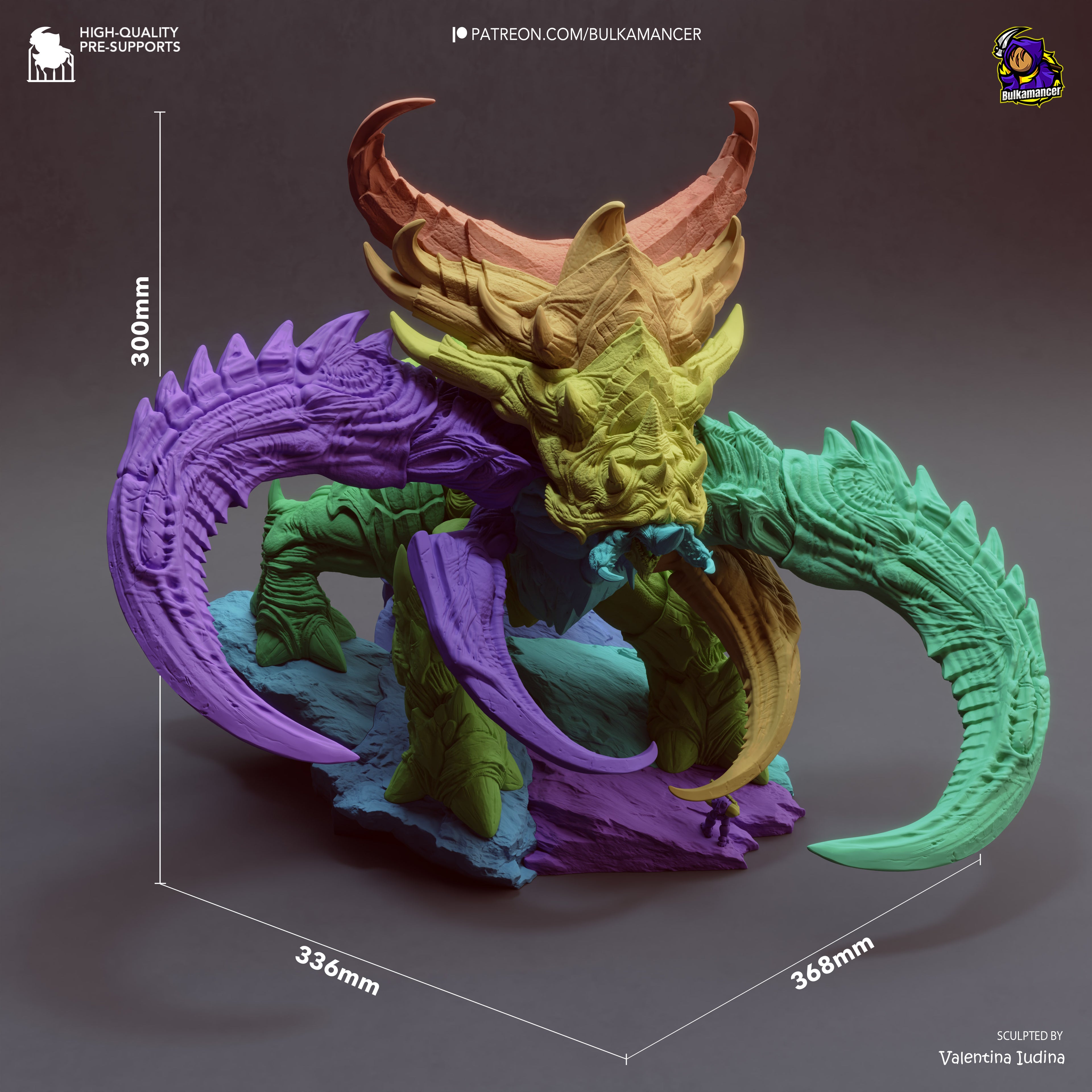 Abyssal Horned Leviathan | 1/8 Unpainted Resin Kit Model