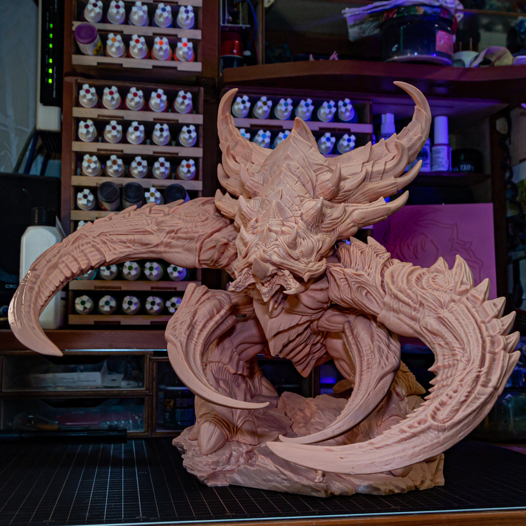 Abyssal Horned Leviathan | 1/8 Unpainted Resin Kit Model