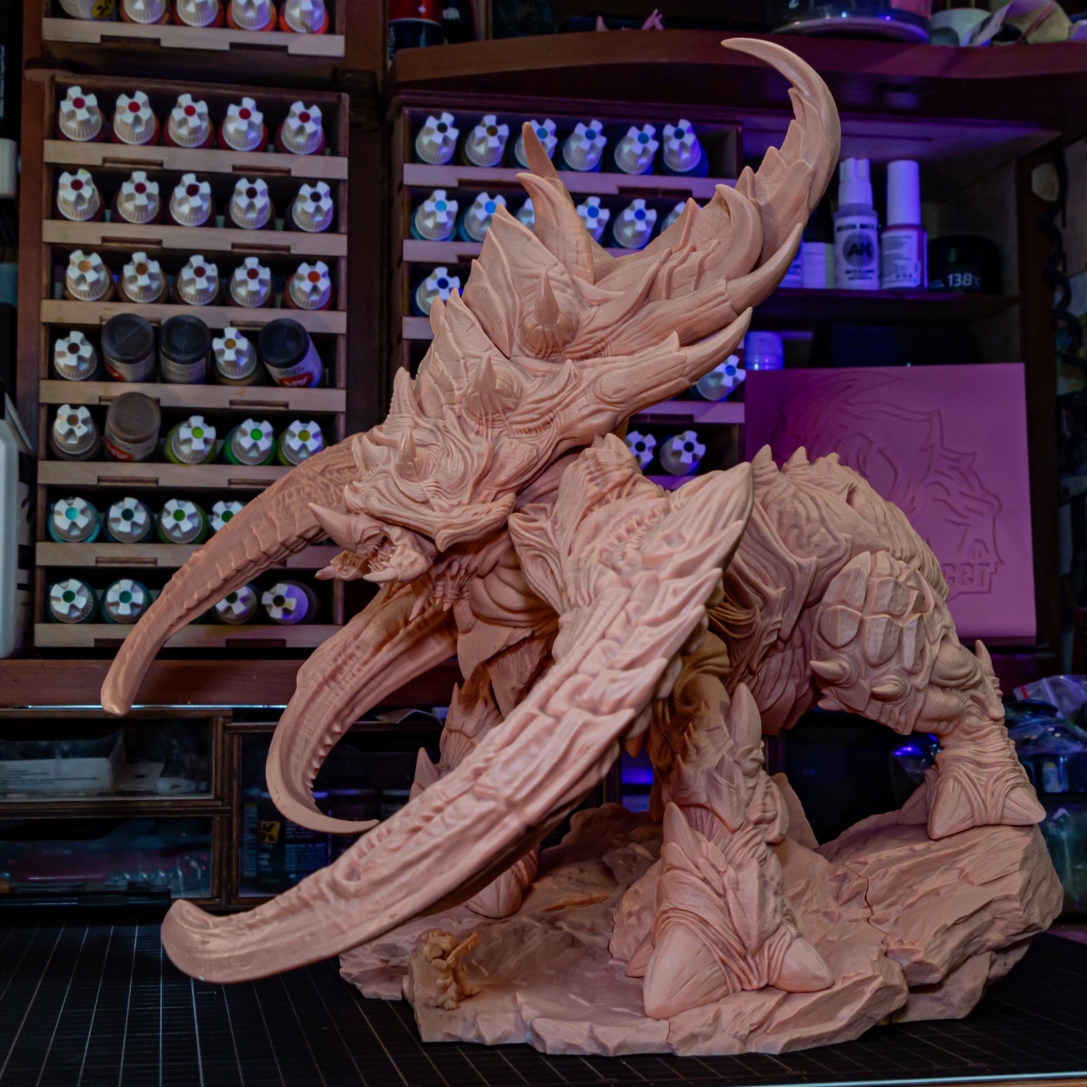 Abyssal Horned Leviathan | 1/8 Unpainted Resin Kit Model