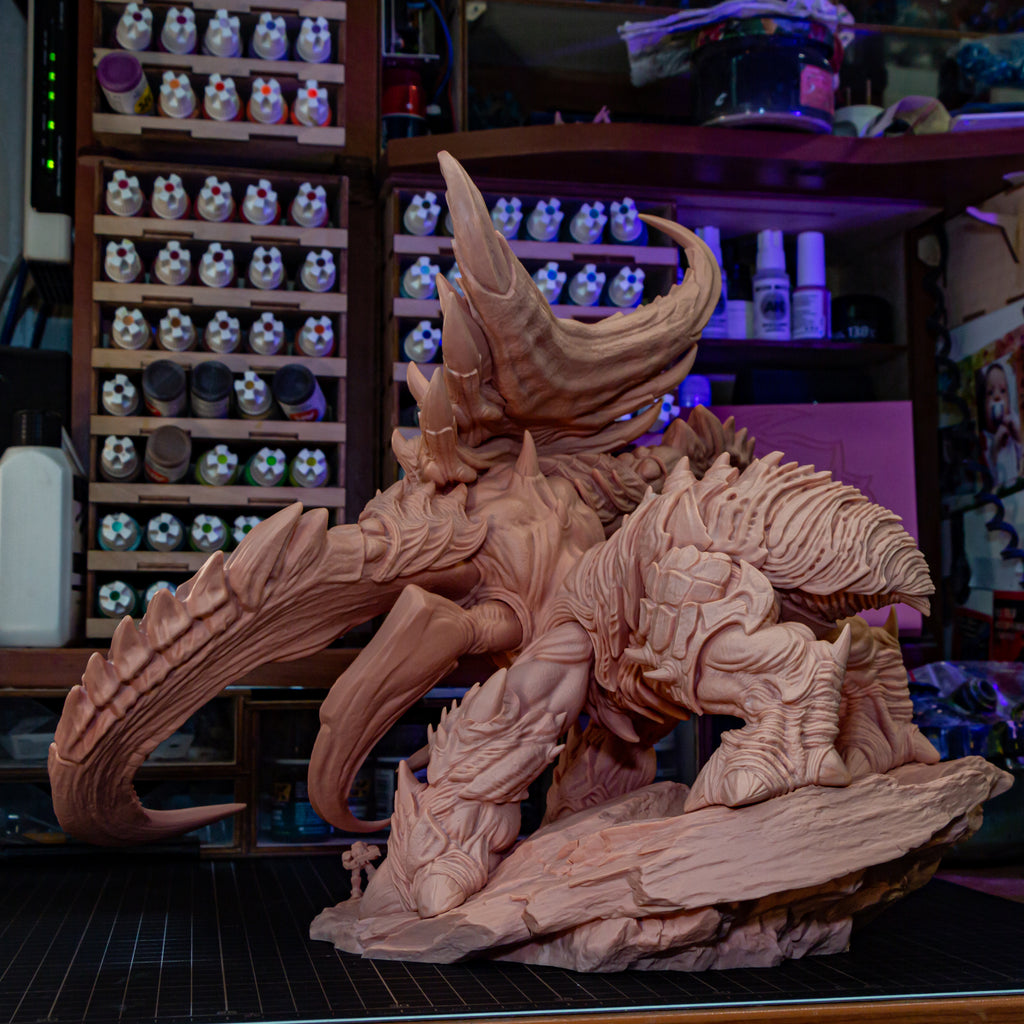 Abyssal Horned Leviathan | 1/8 Unpainted Resin Kit Model