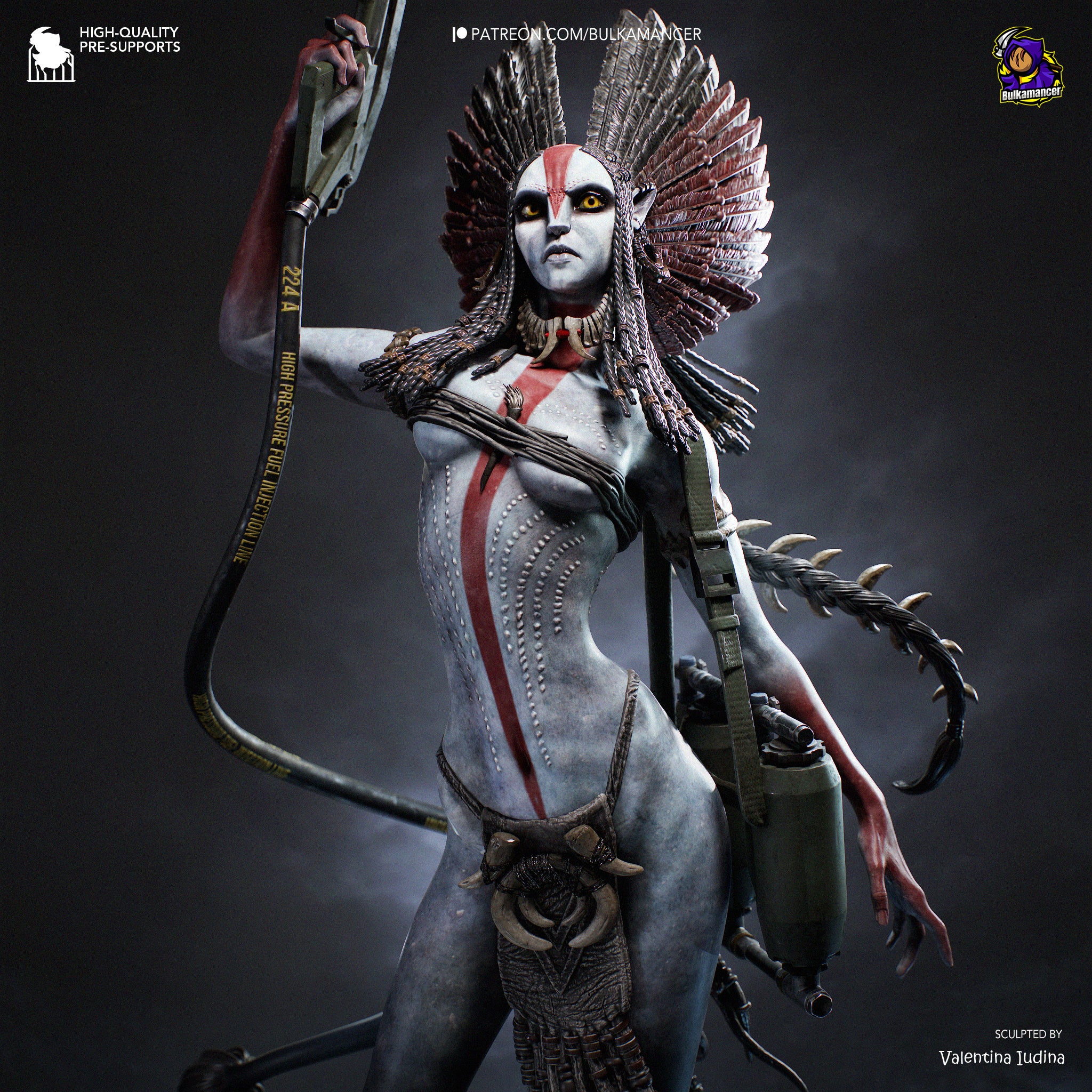 Eclipse Bone Huntress | 1/8 Unpainted Resin Kit Model