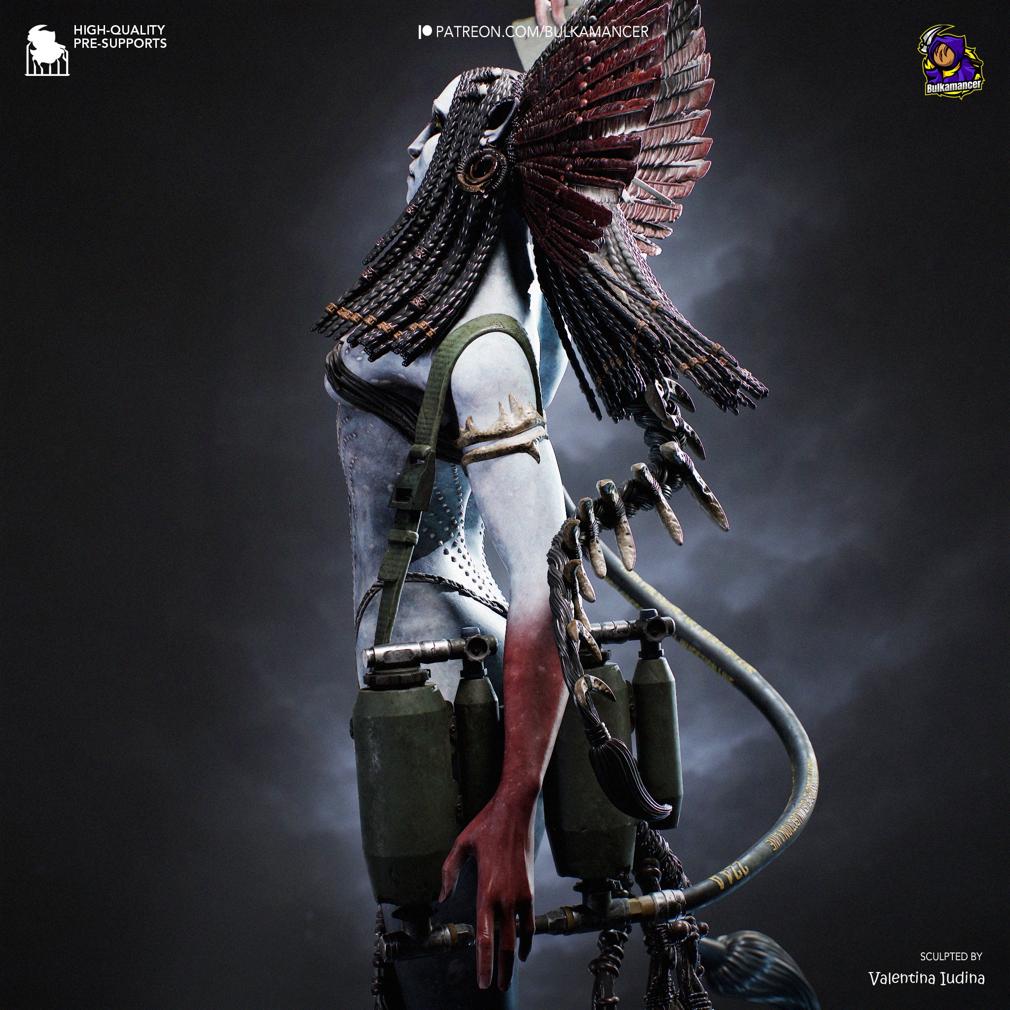 Eclipse Bone Huntress | 1/8 Unpainted Resin Kit Model