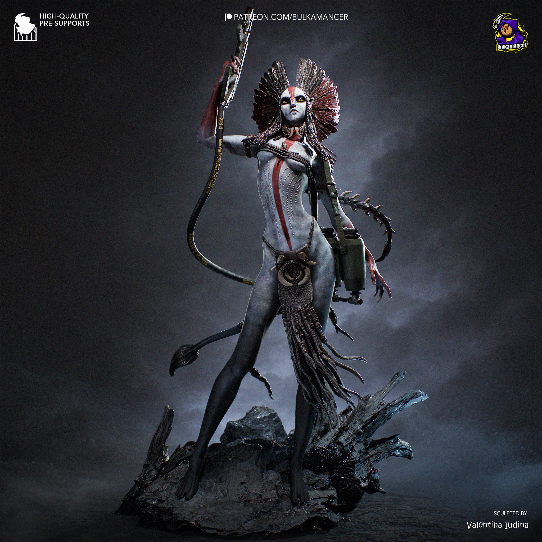 Eclipse Bone Huntress | 1/8 Unpainted Resin Kit Model