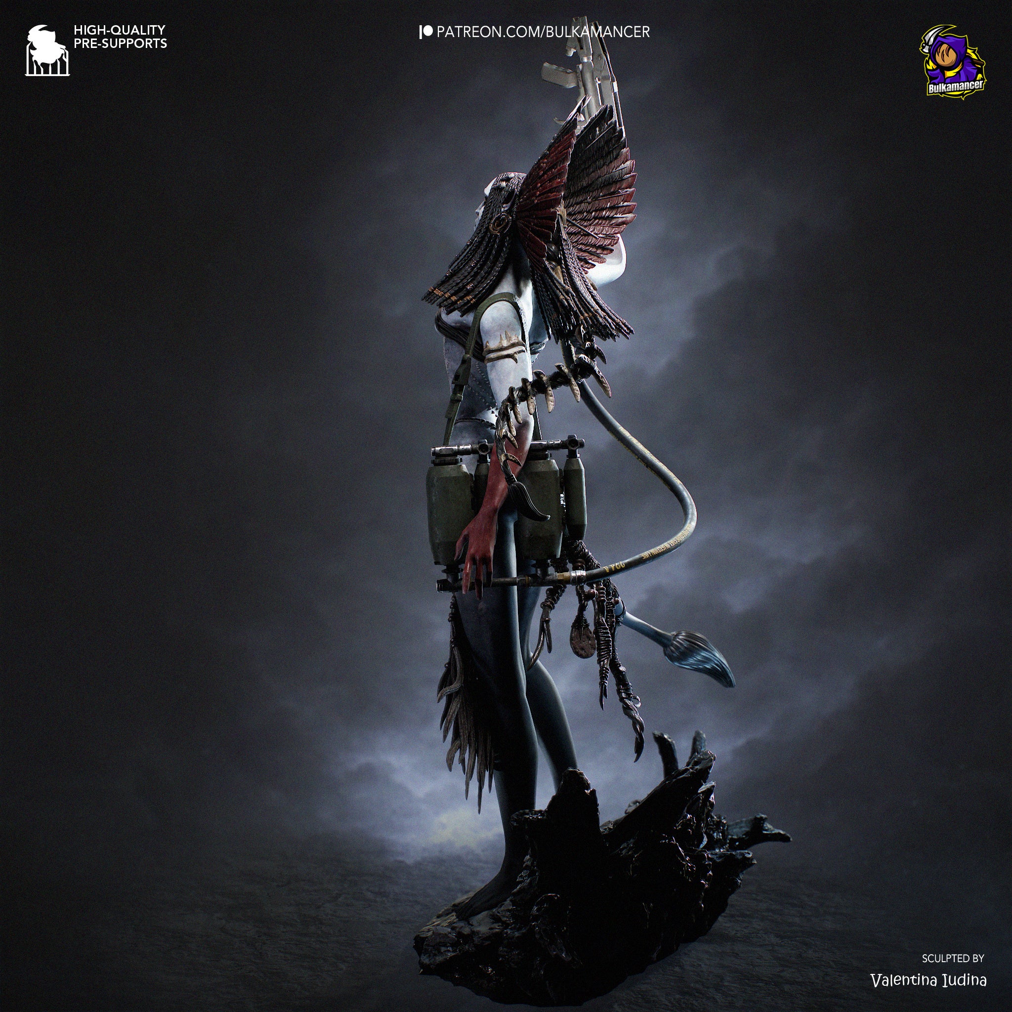 Eclipse Bone Huntress | 1/8 Unpainted Resin Kit Model