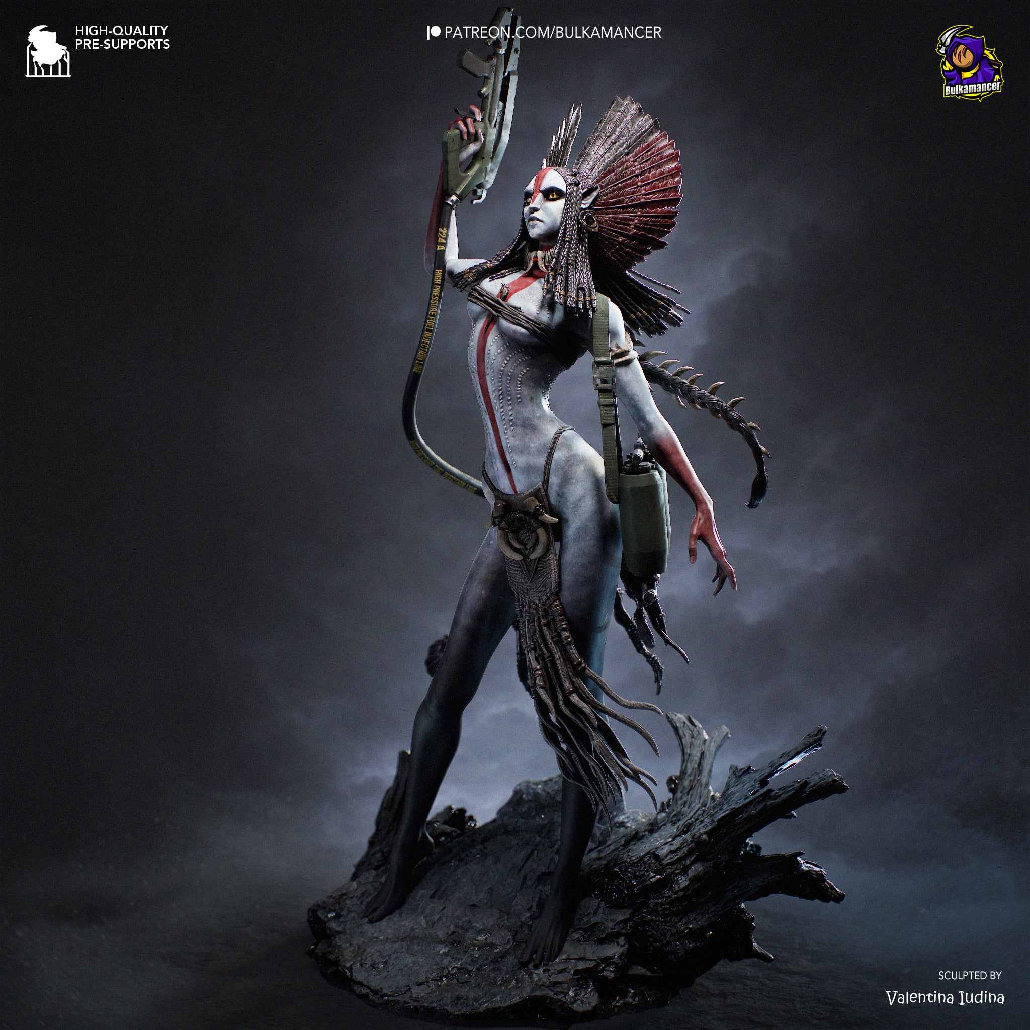 Eclipse Bone Huntress | 1/8 Unpainted Resin Kit Model
