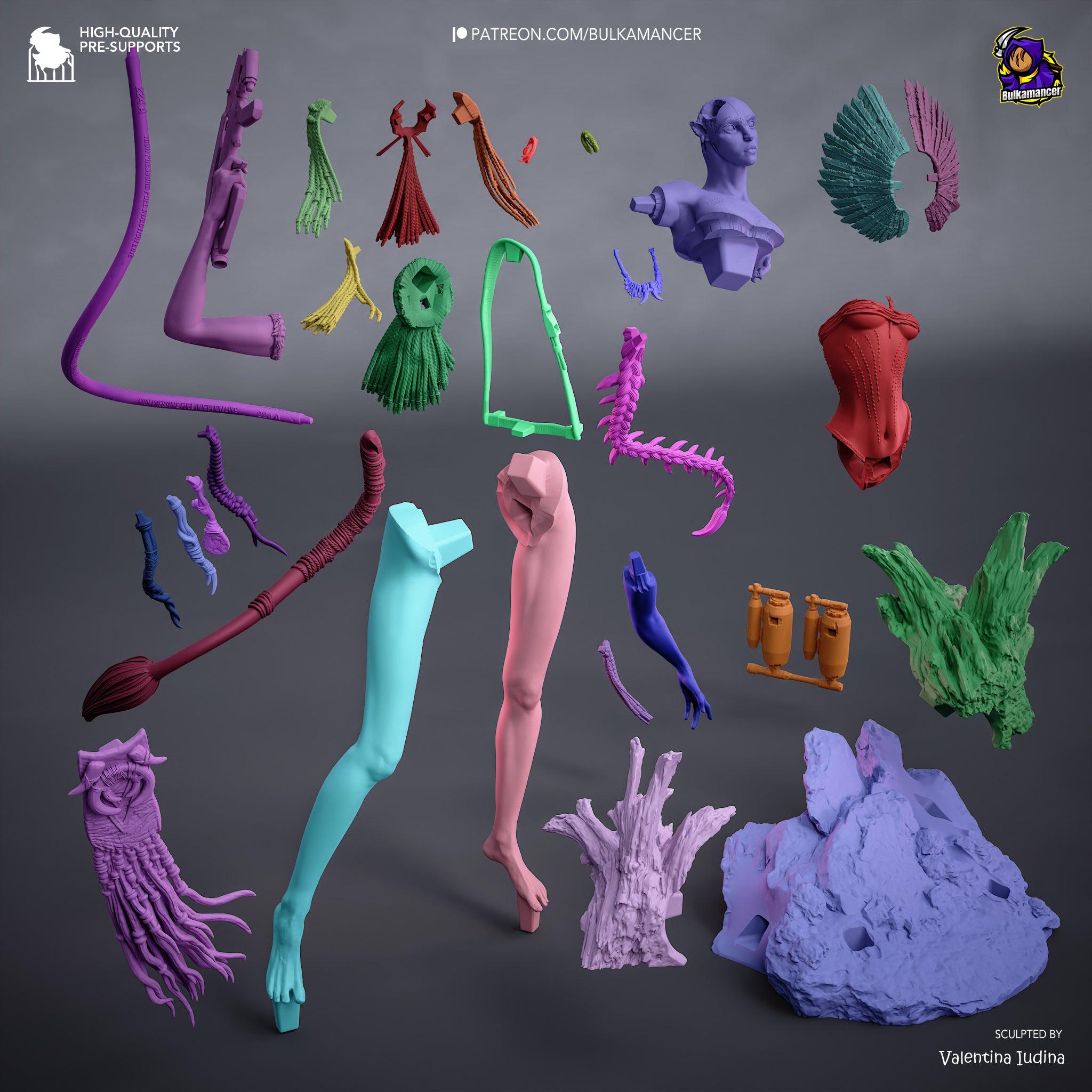 Eclipse Bone Huntress | 1/8 Unpainted Resin Kit Model