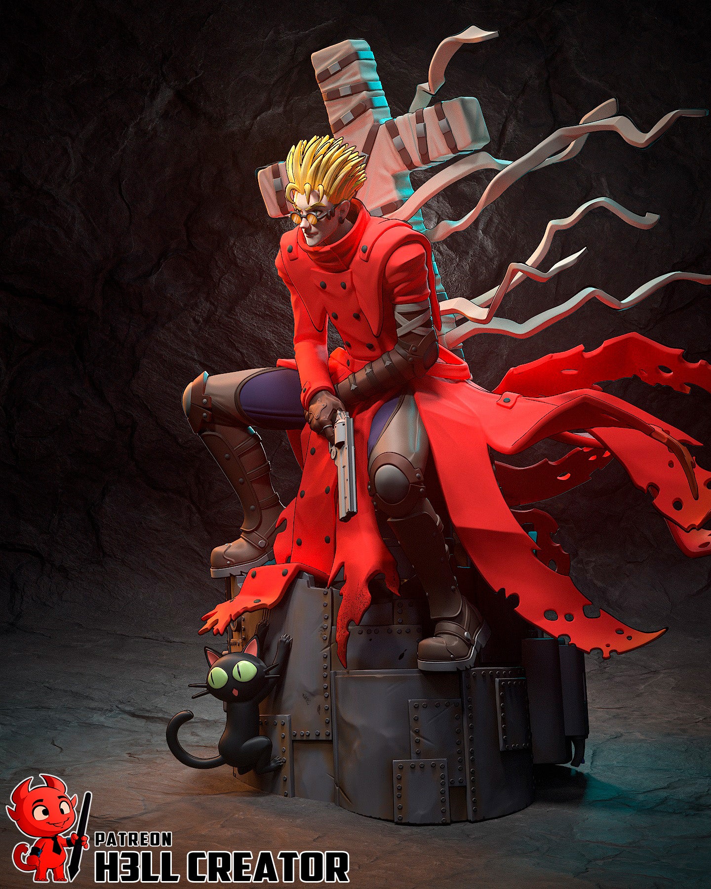 Crimson Cross Wasteland Sentinel | 1/10 Unpainted Resin Kit Model