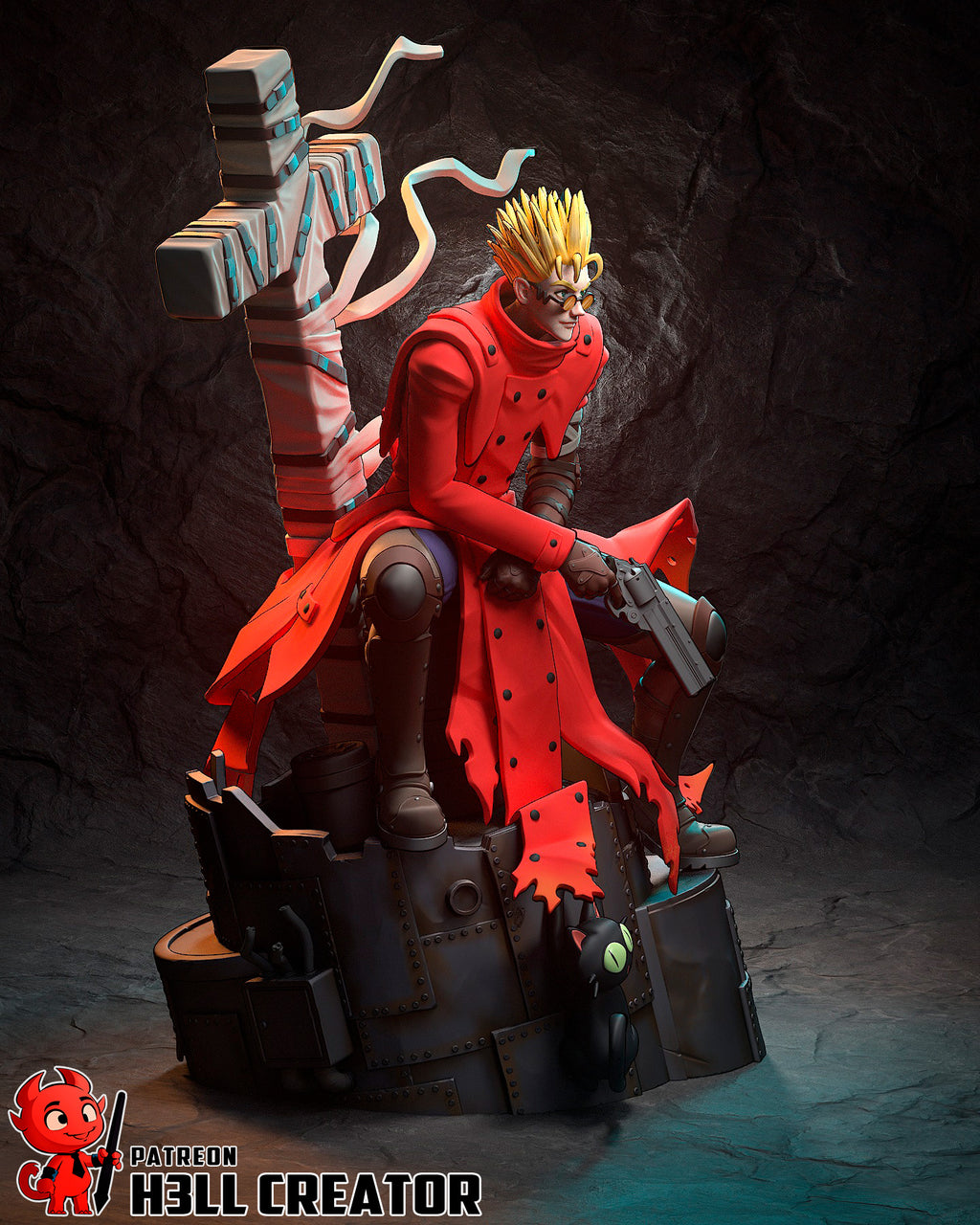 Crimson Cross Wasteland Sentinel | 1/10 Unpainted Resin Kit Model
