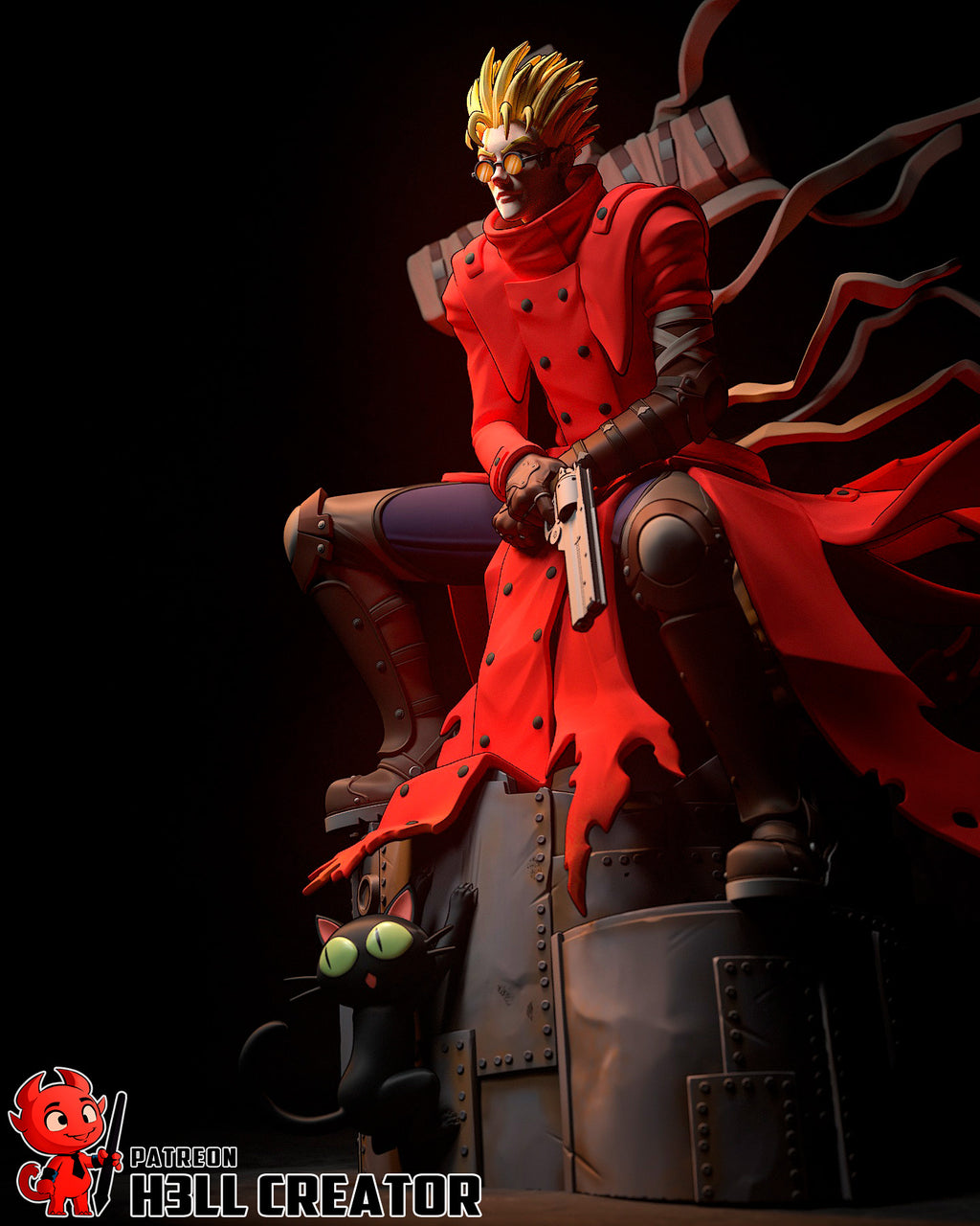 Crimson Cross Wasteland Sentinel | 1/10 Unpainted Resin Kit Model