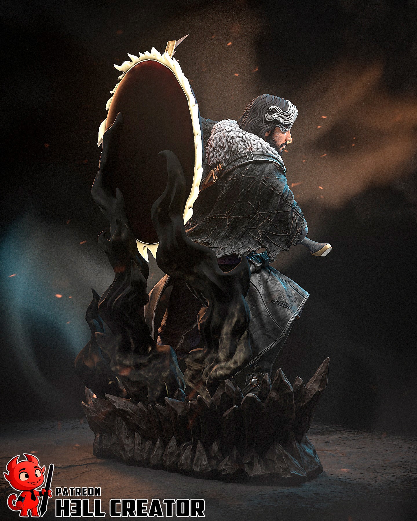Eclipse Fury Warden | 1/10 Unpainted Resin Kit Model