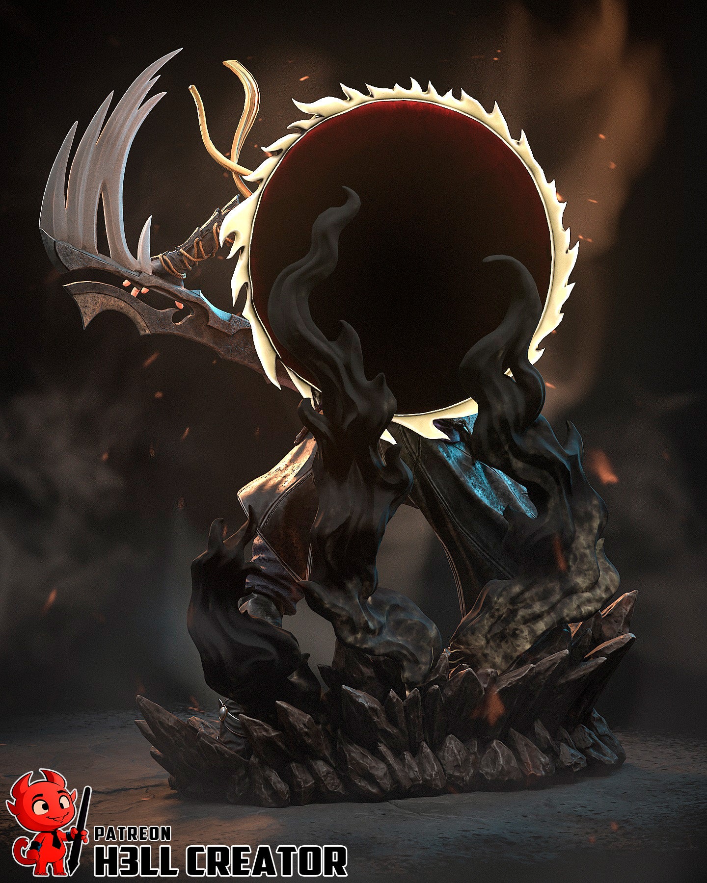 Eclipse Fury Warden | 1/10 Unpainted Resin Kit Model
