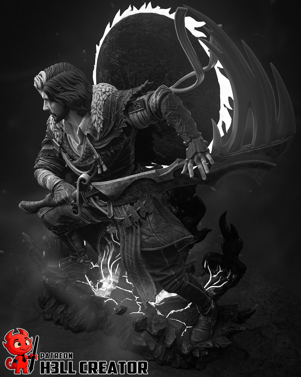Eclipse Fury Warden | 1/10 Unpainted Resin Kit Model