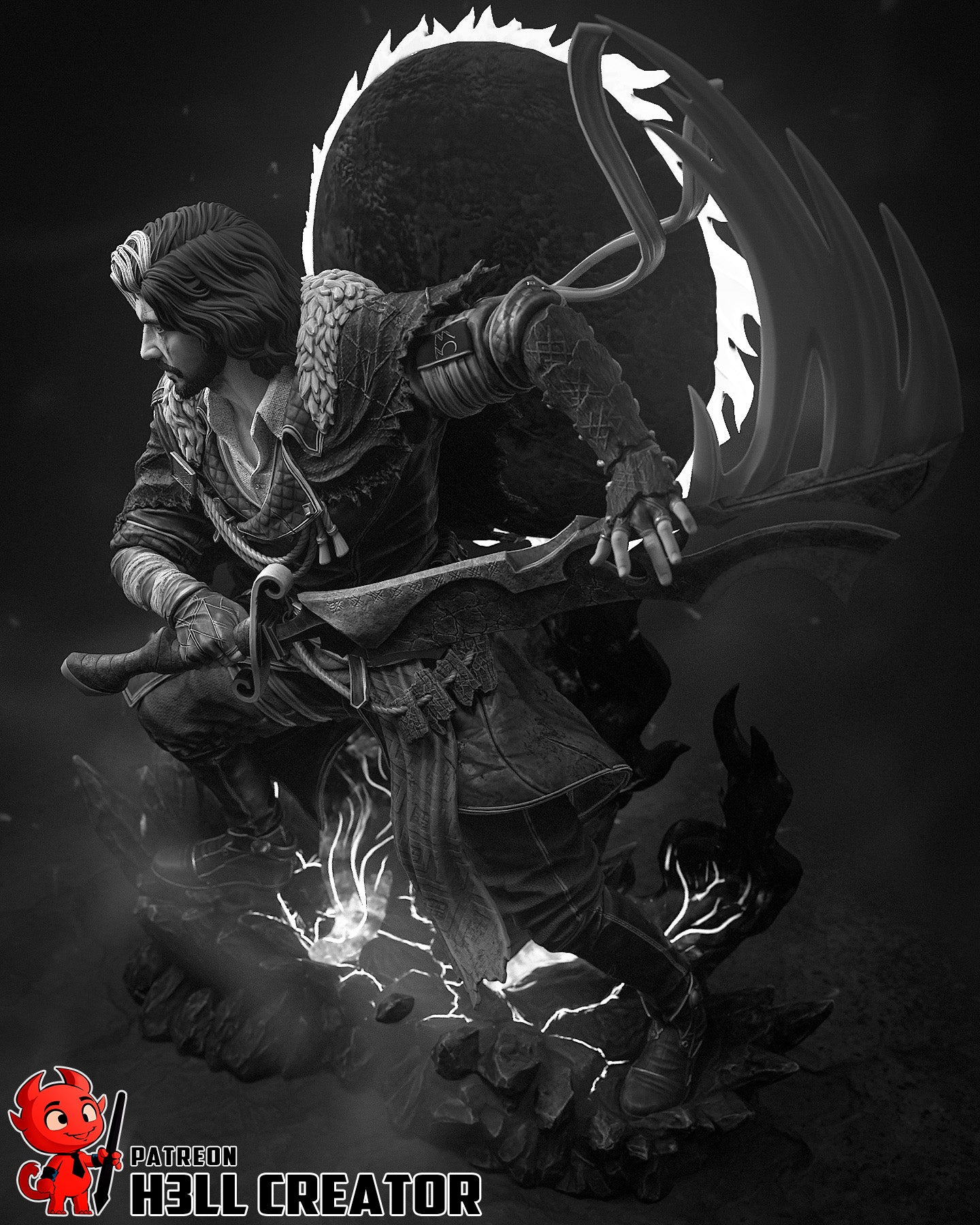 Eclipse Fury Warden | 1/10 Unpainted Resin Kit Model