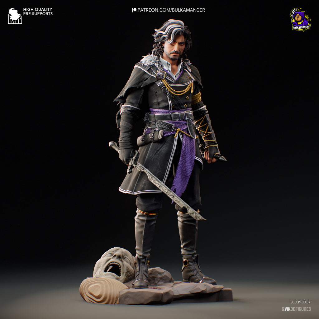 Ebony Veil Duelist | 1/8 Unpainted Resin Kit Model