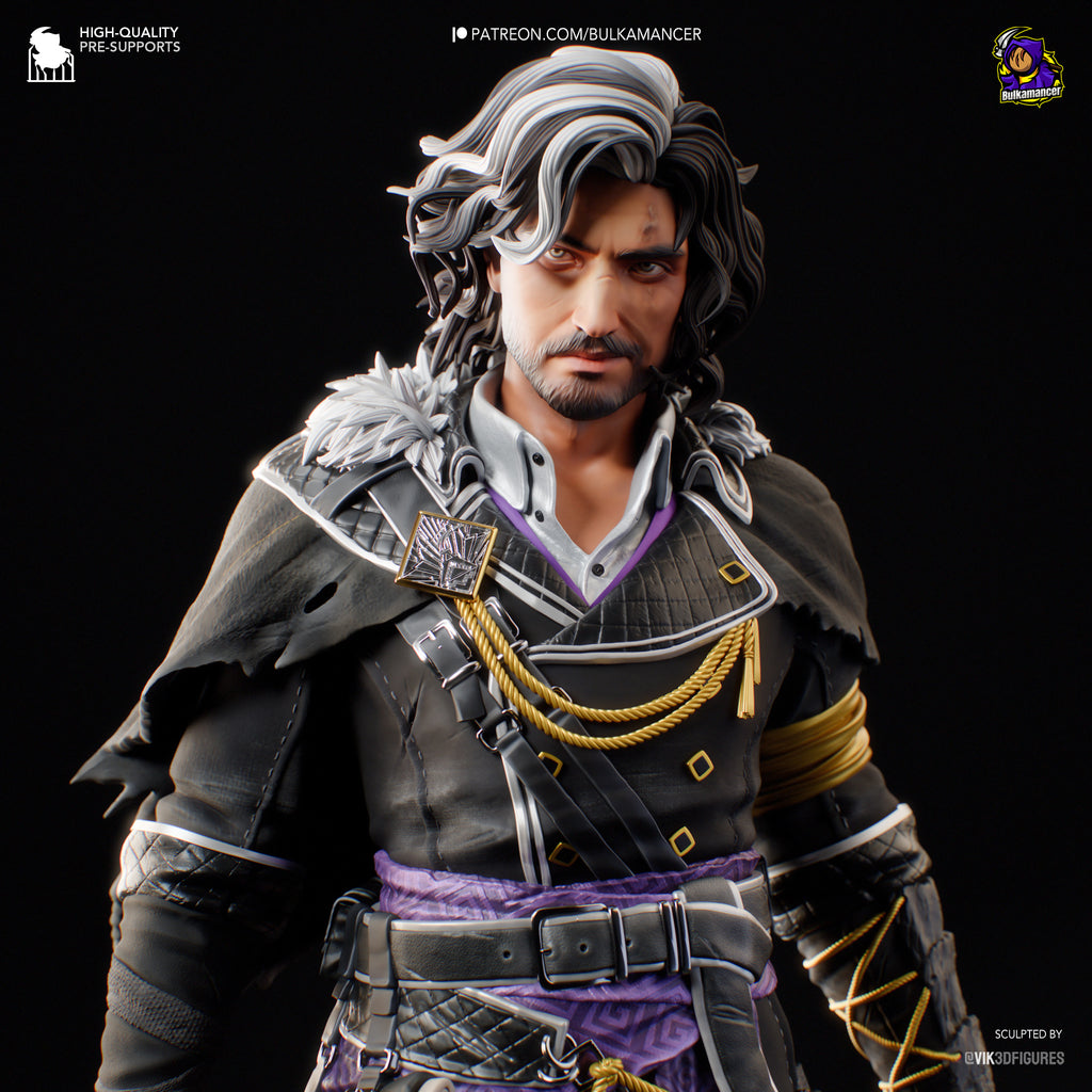 Ebony Veil Duelist | 1/8 Unpainted Resin Kit Model
