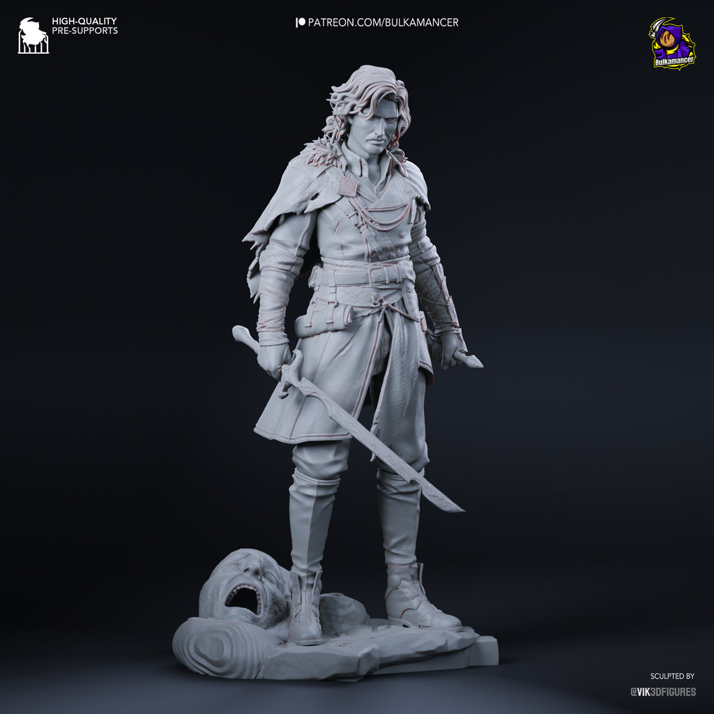 Ebony Veil Duelist | 1/8 Unpainted Resin Kit Model