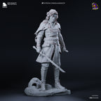 Ebony Veil Duelist | 1/8 Unpainted Resin Kit Model