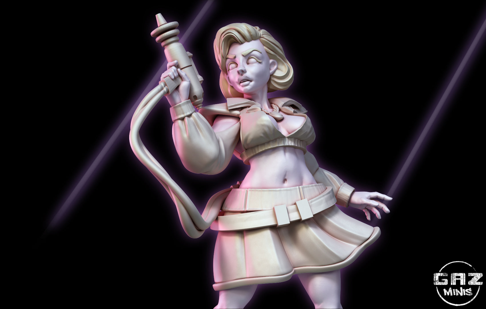 Inferno Tech Siren | 32mm Unpainted Resin Kit Model