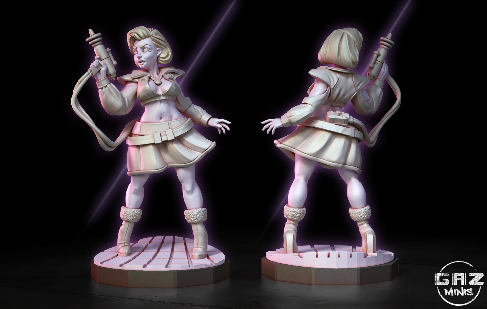 Inferno Tech Siren | 32mm Unpainted Resin Kit Model