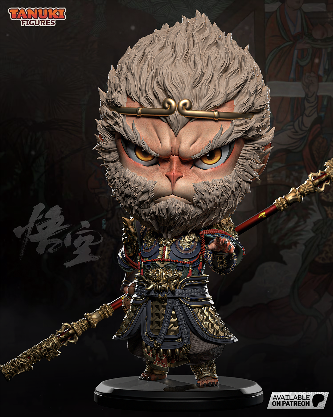 Primal Fury Trickster | Chibi Unpainted Resin Kit Model