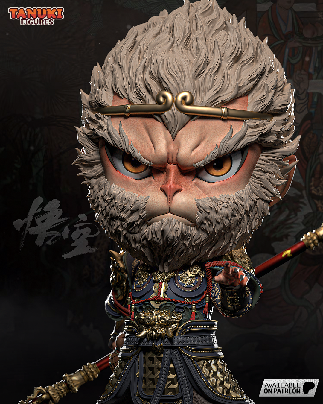 Primal Fury Trickster | Chibi Unpainted Resin Kit Model
