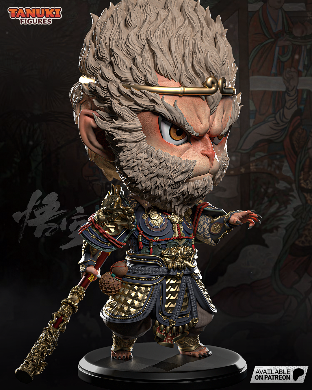 Primal Fury Trickster | Chibi Unpainted Resin Kit Model