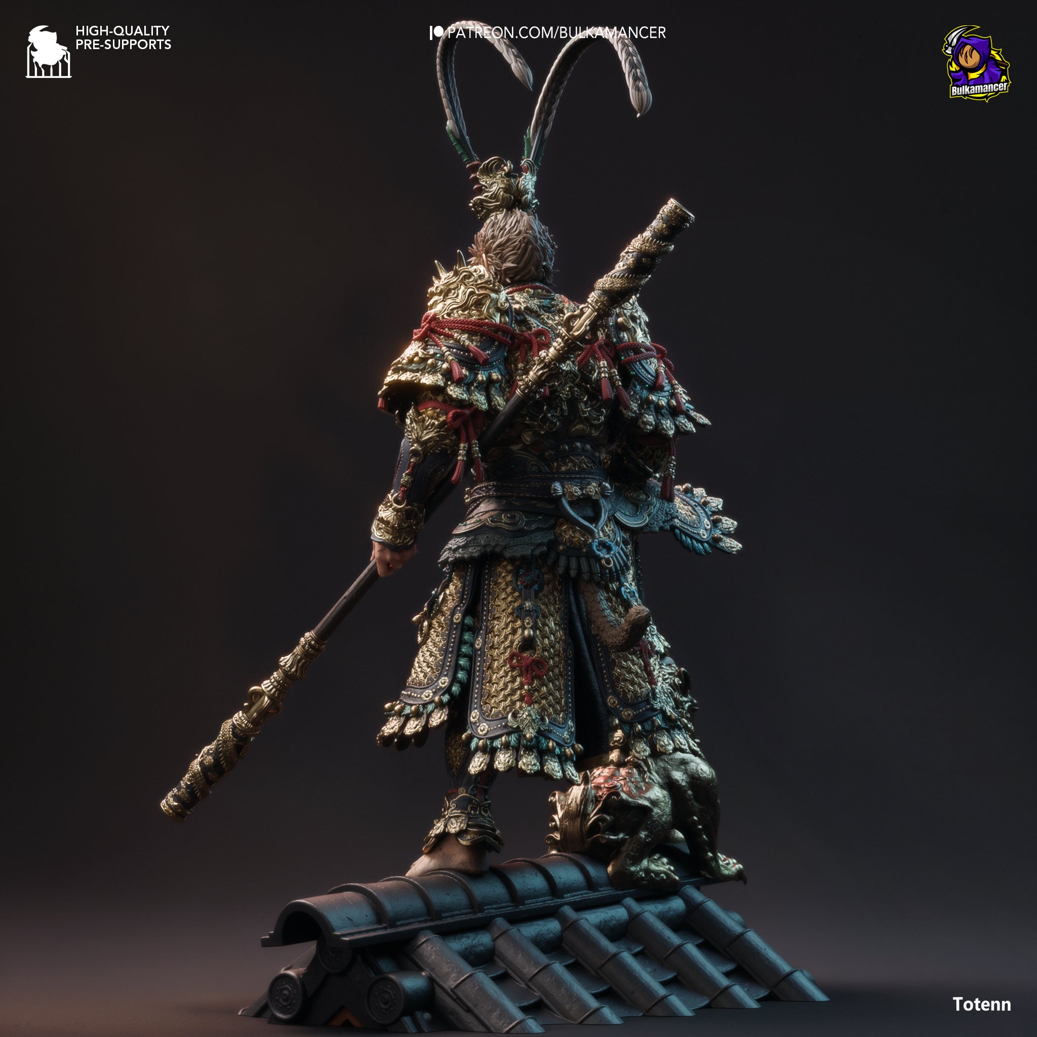 Golden Staff Primate Sovereign | 1/8 Unpainted Resin Kit Model