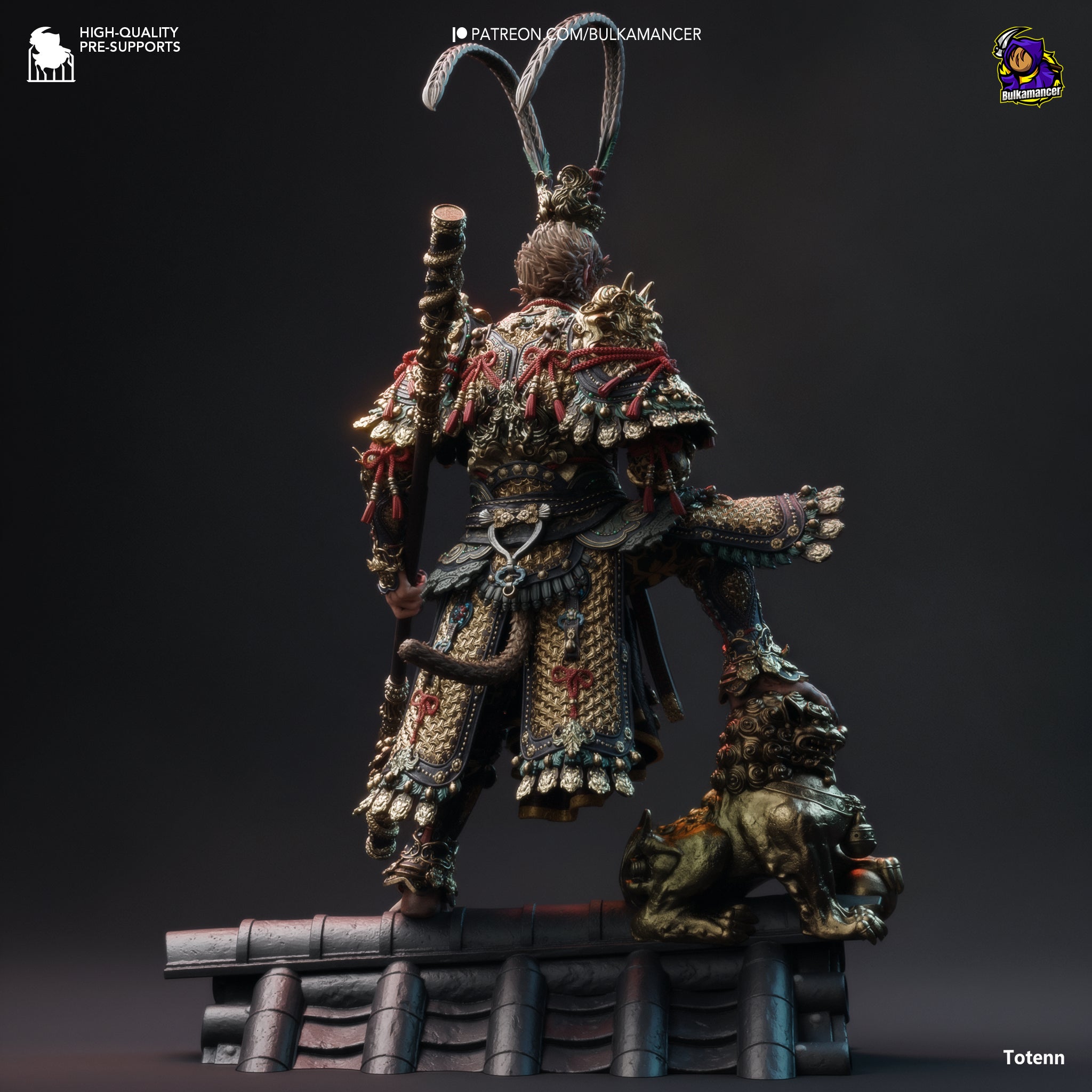 Golden Staff Primate Sovereign | 1/8 Unpainted Resin Kit Model