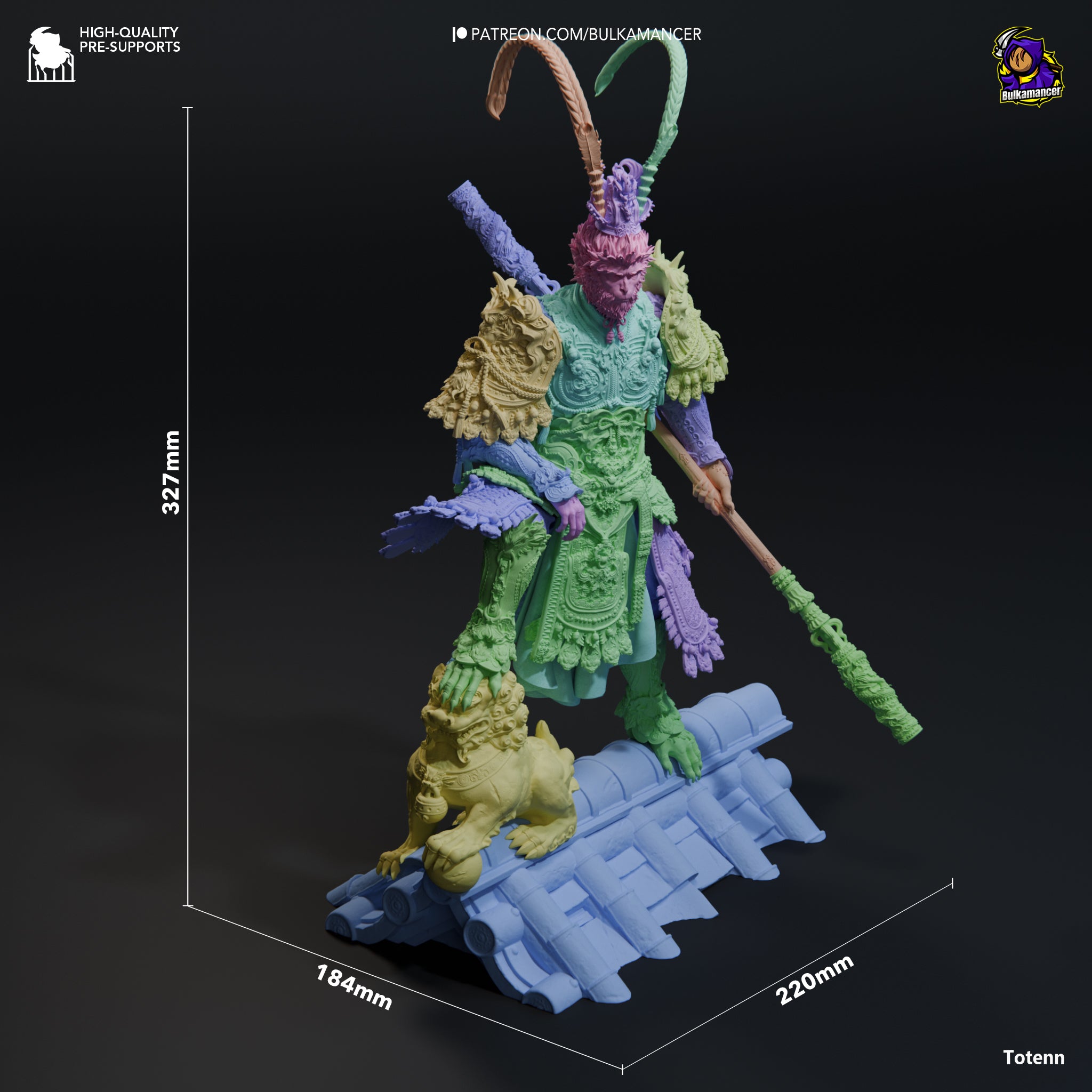 Golden Staff Primate Sovereign | 1/8 Unpainted Resin Kit Model