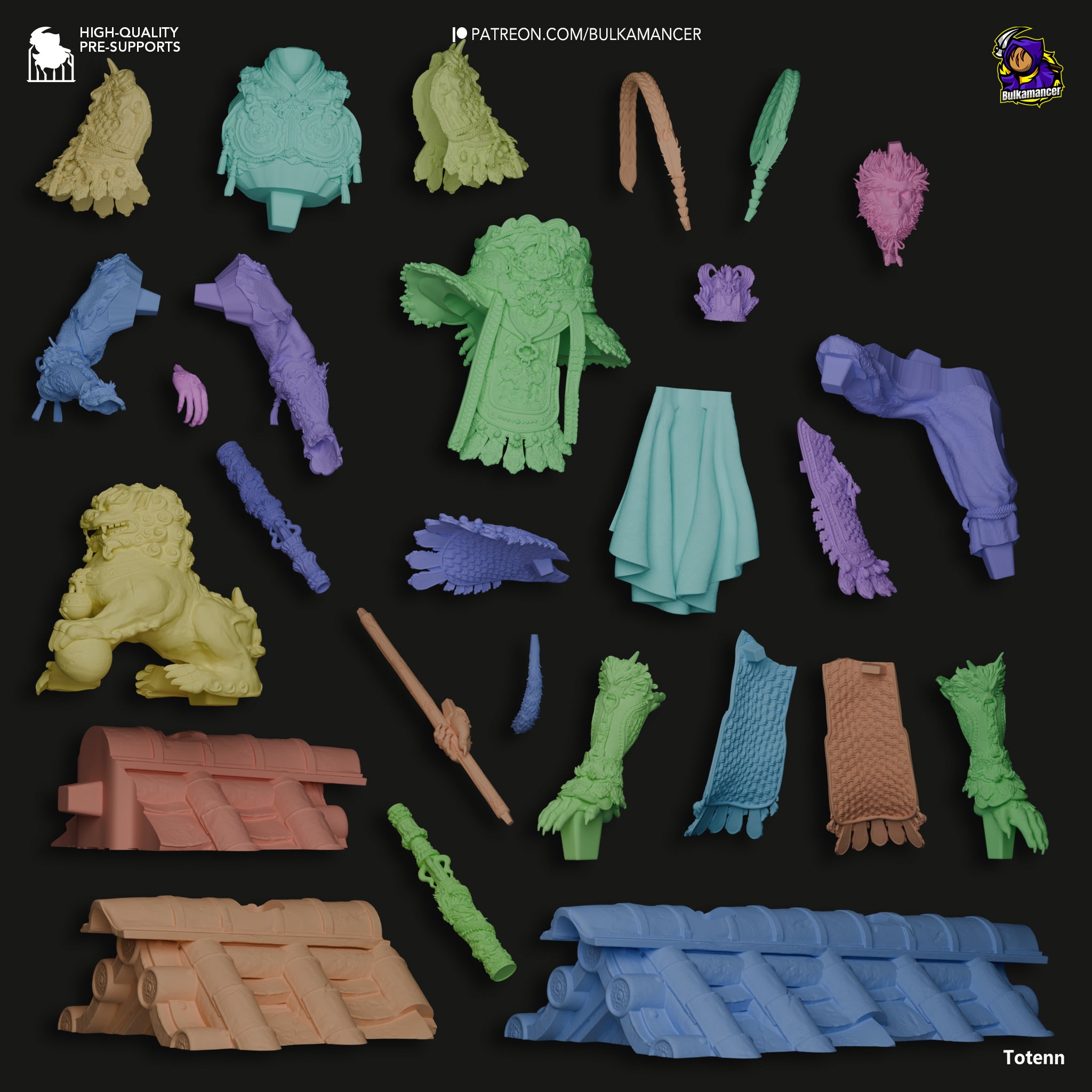 Golden Staff Primate Sovereign | 1/8 Unpainted Resin Kit Model