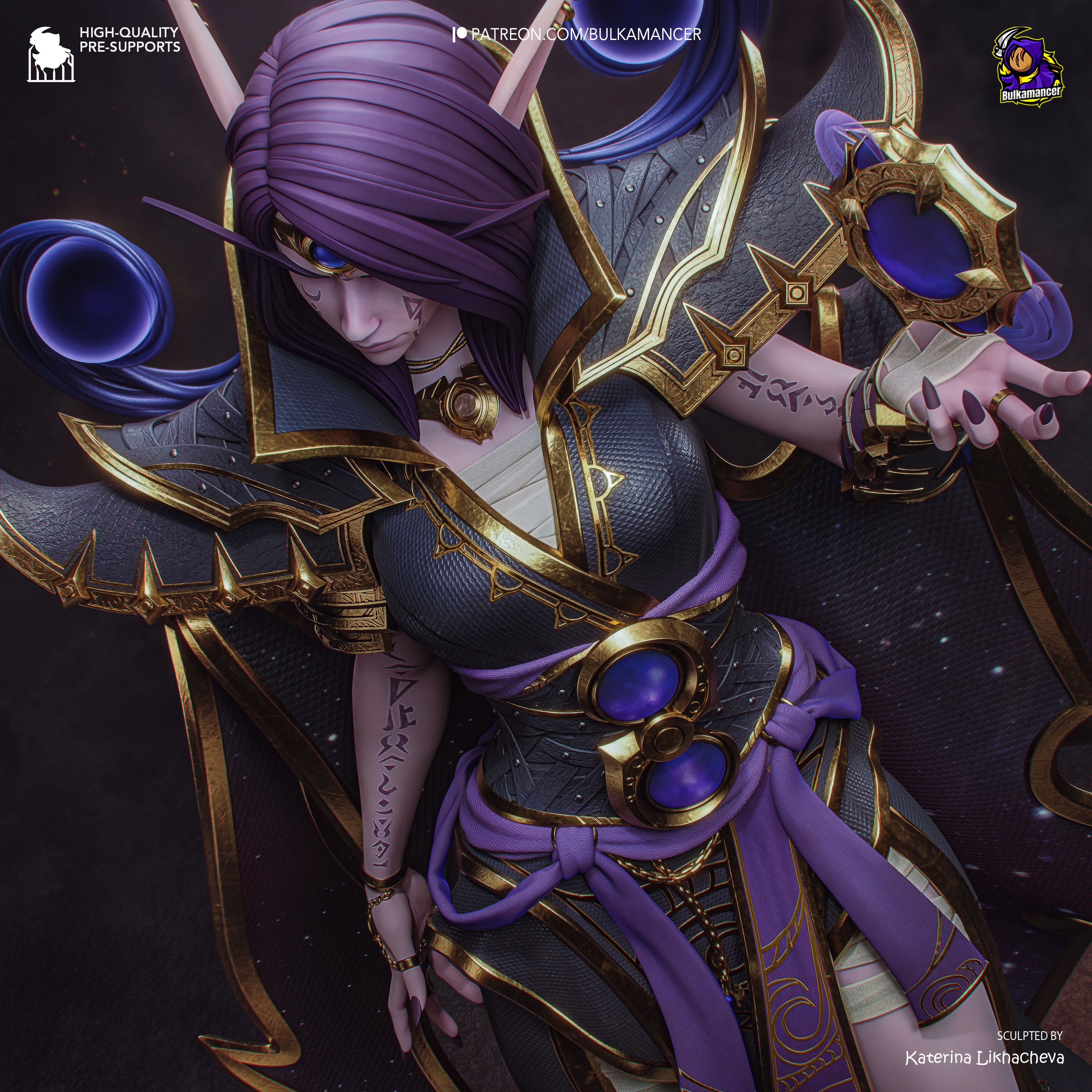 Voidweaver Eclipse Matriarch | 1/8 Unpainted Resin Kit Model