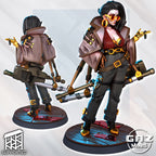 Neon Veil Ronin | 32mm & 55mm Unpainted Resin Kit Model