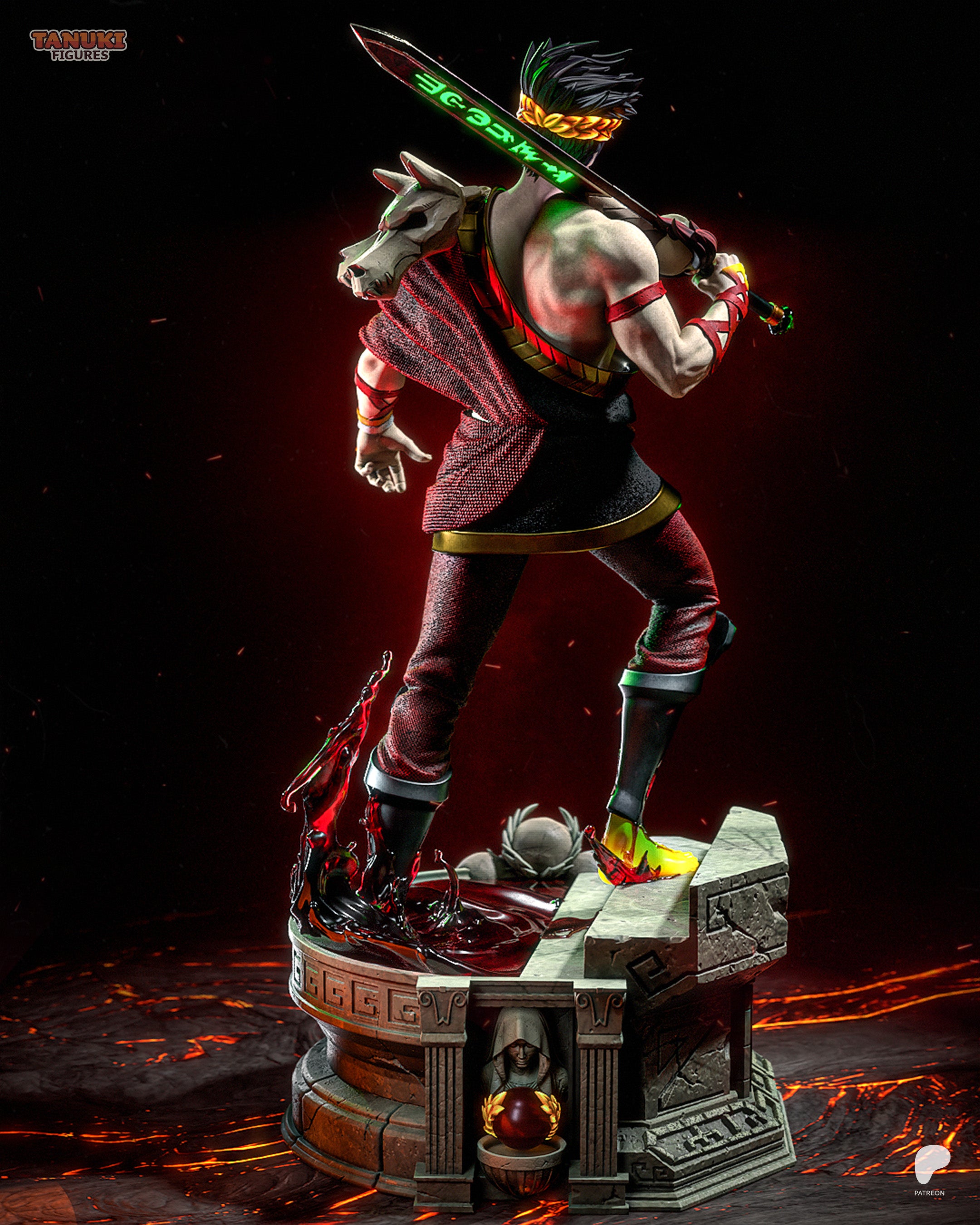 Crimson Underworld Slayer | 1/6 Unpainted Resin Kit Model