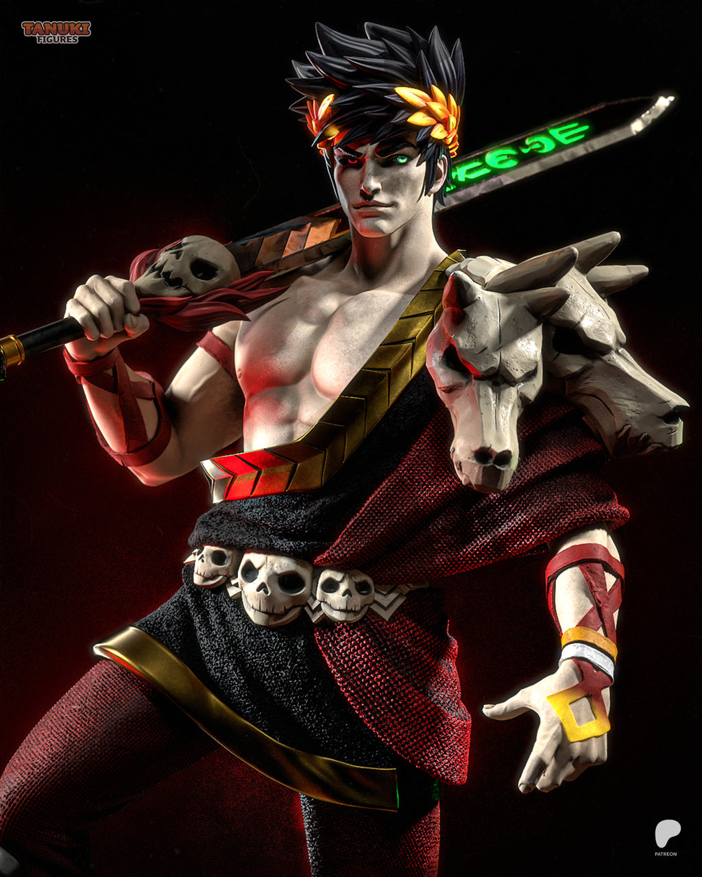 Crimson Underworld Slayer | 1/6 Unpainted Resin Kit Model