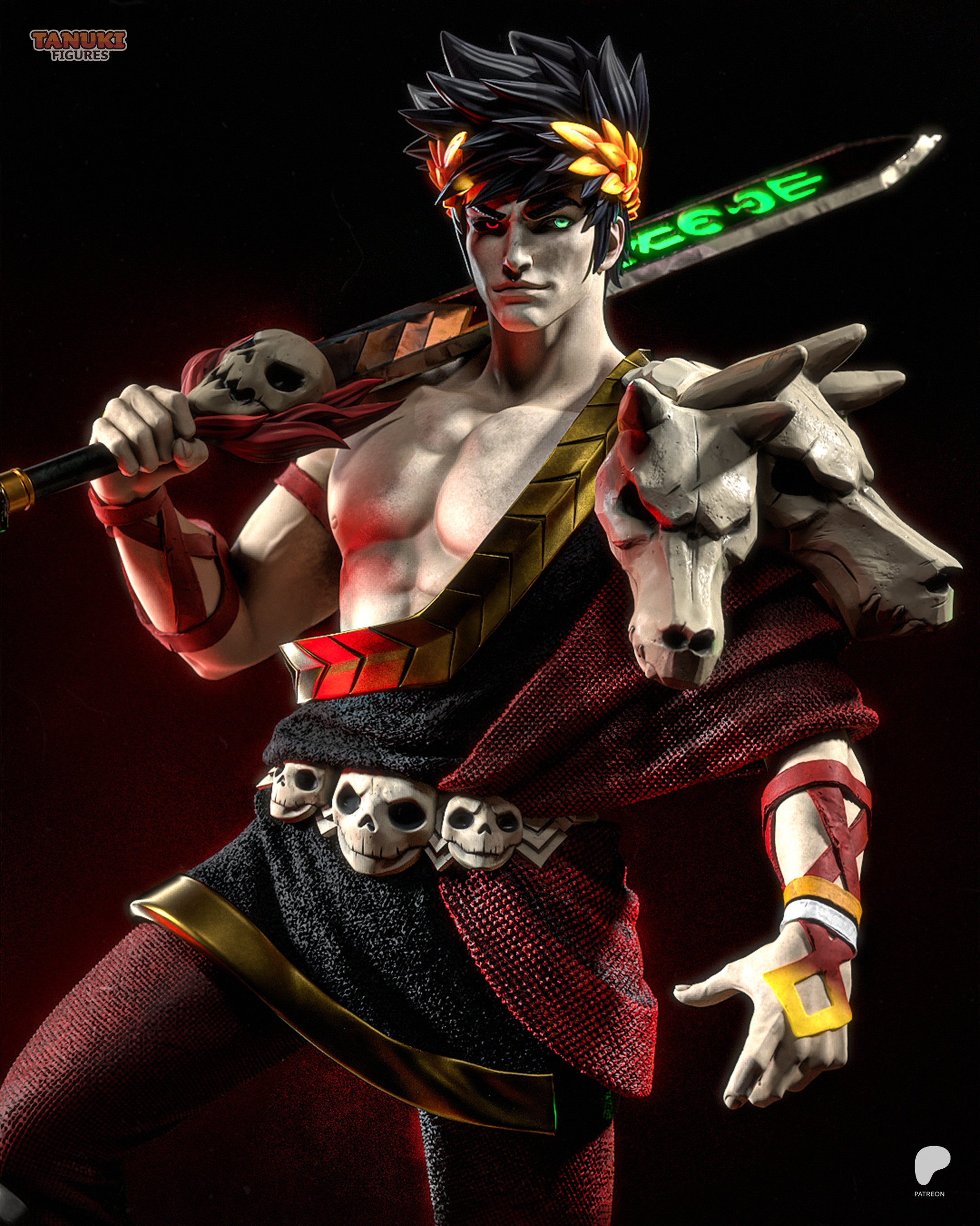 Crimson Underworld Slayer | 1/6 Unpainted Resin Kit Model