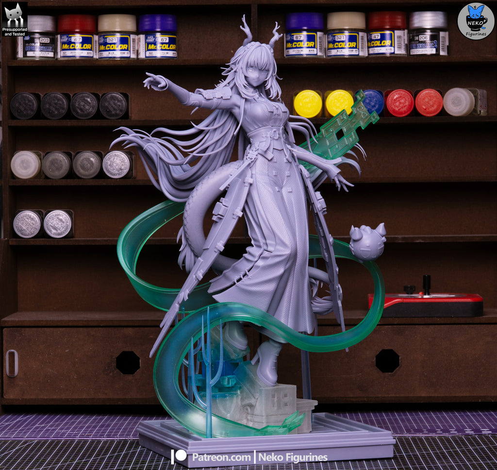 Verdant Horned Sentinel | 1/7 Unpainted Resin Kit Model