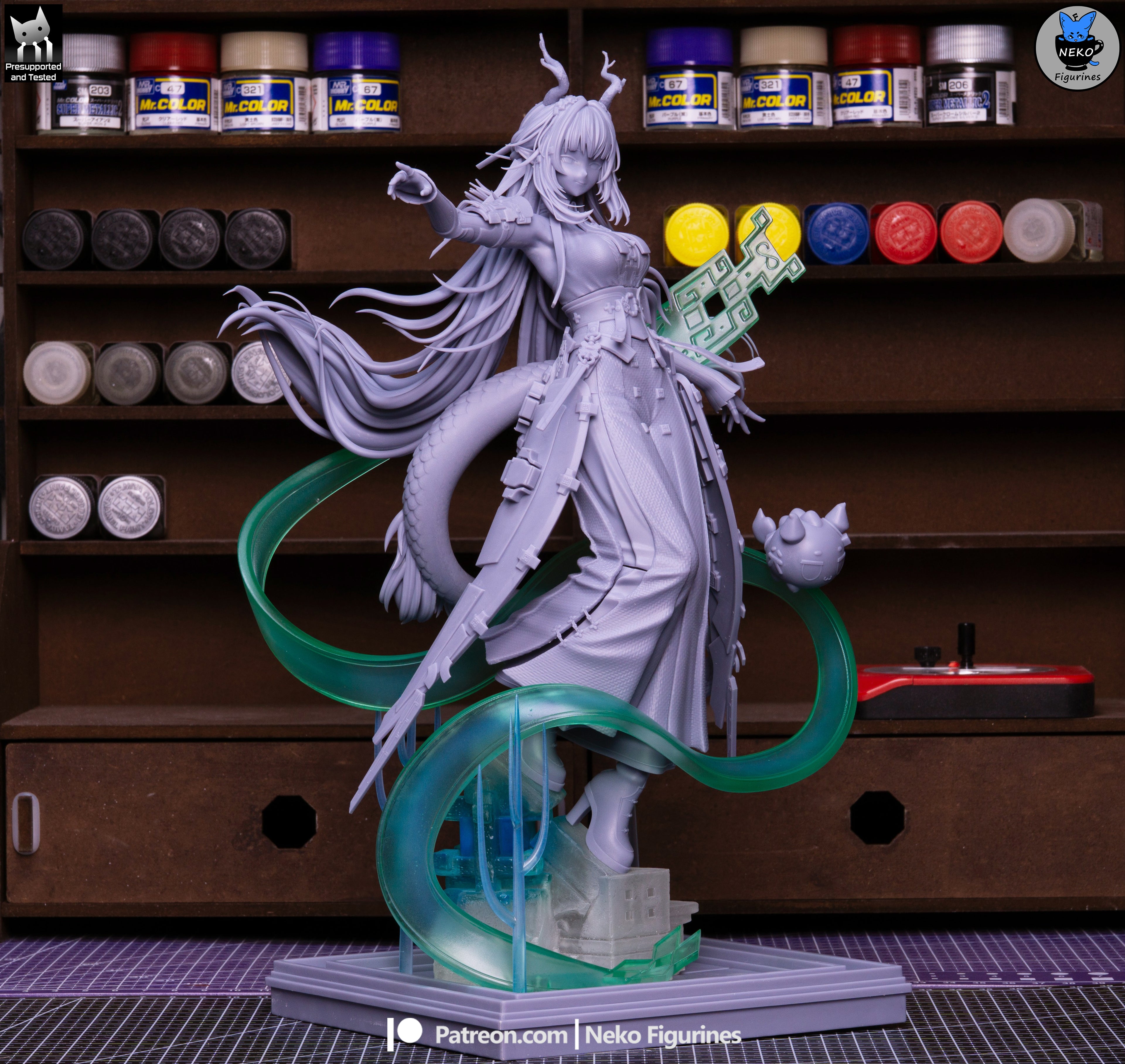 Verdant Horned Sentinel | 1/7 Unpainted Resin Kit Model
